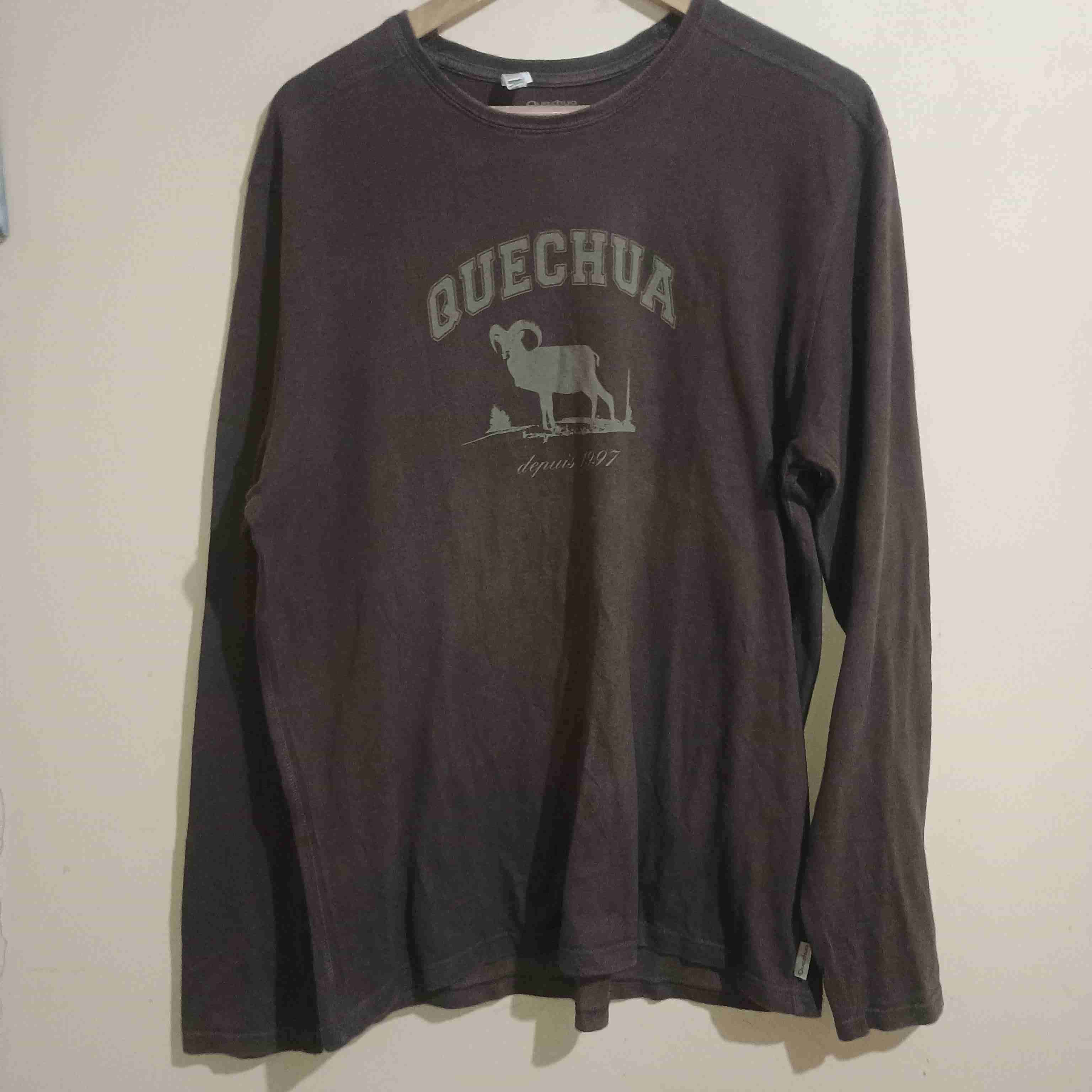 Polera manga larga Quechua marrón - miniatura 2