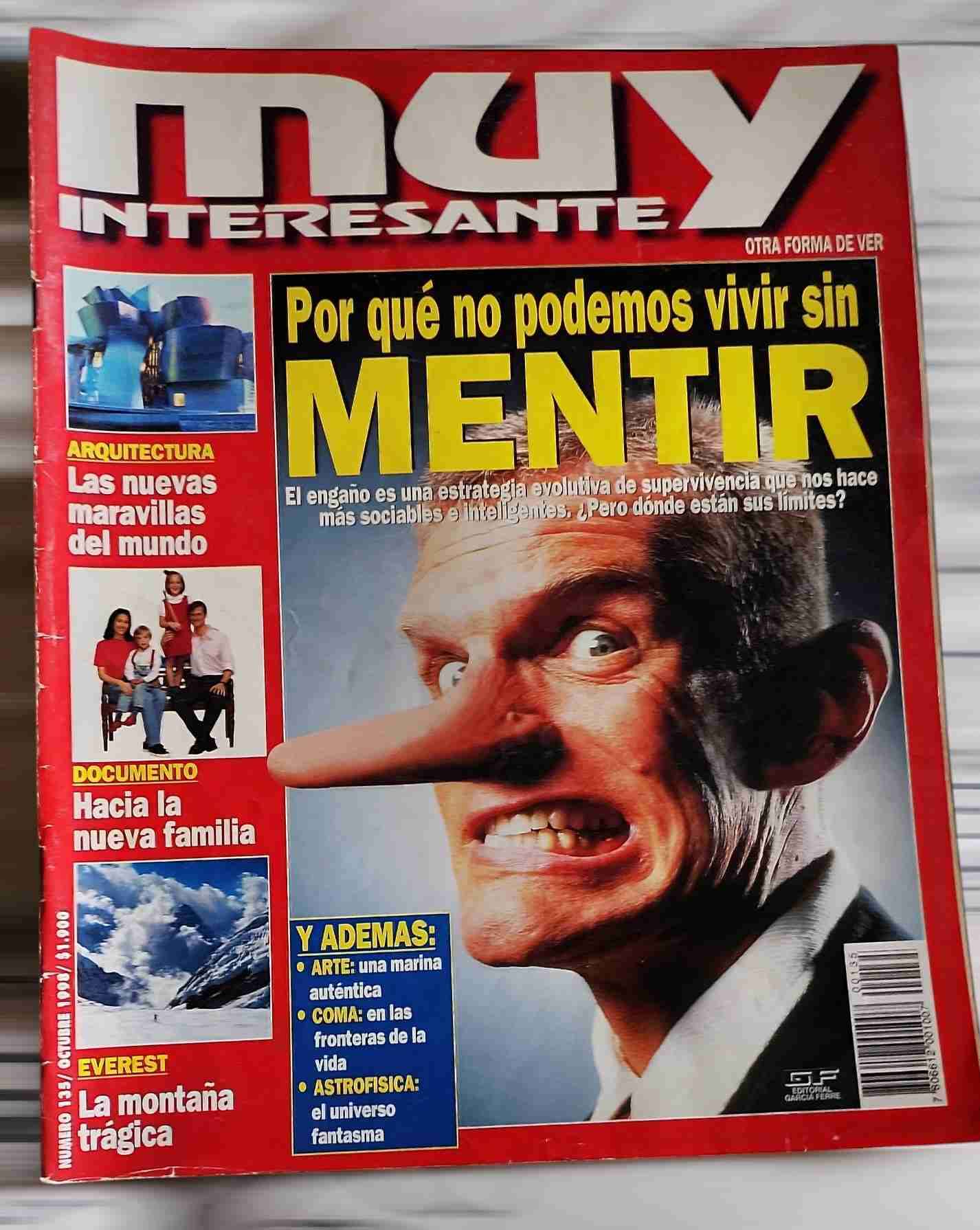 Revista Muy Interesante  N° 135 octubre 1998