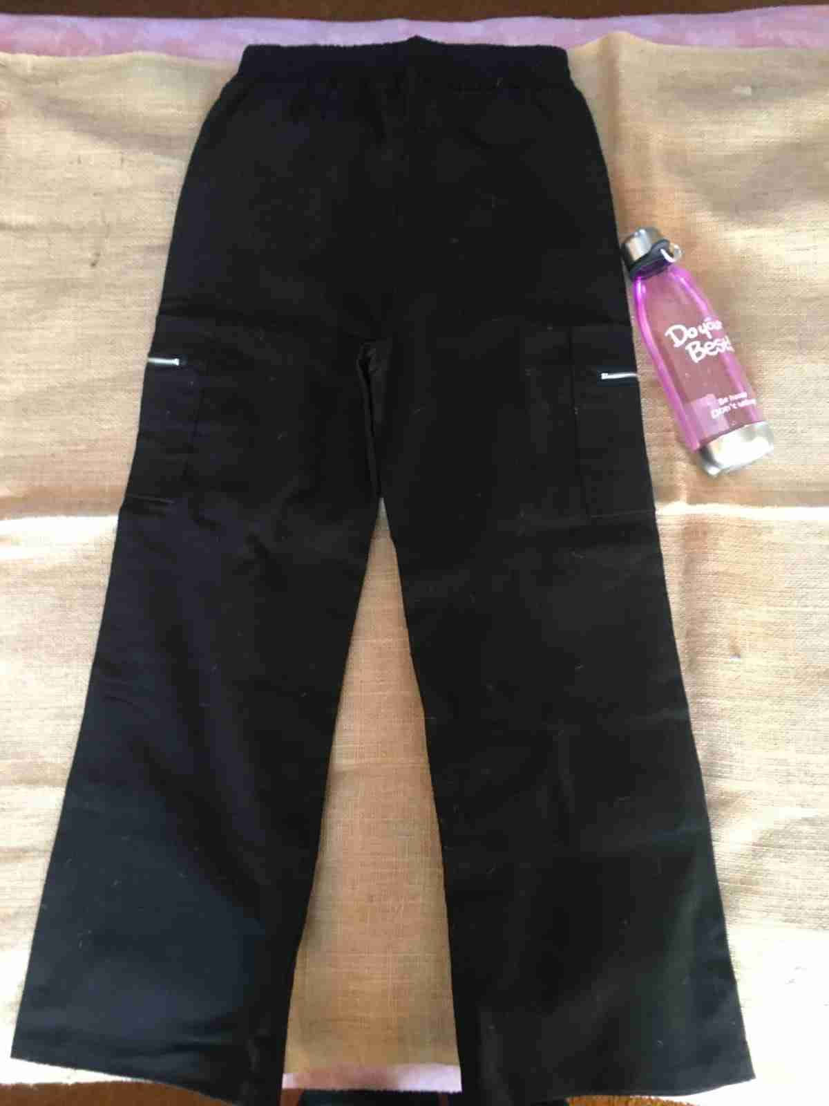 Pantalón cargo mujer negro - miniatura 2