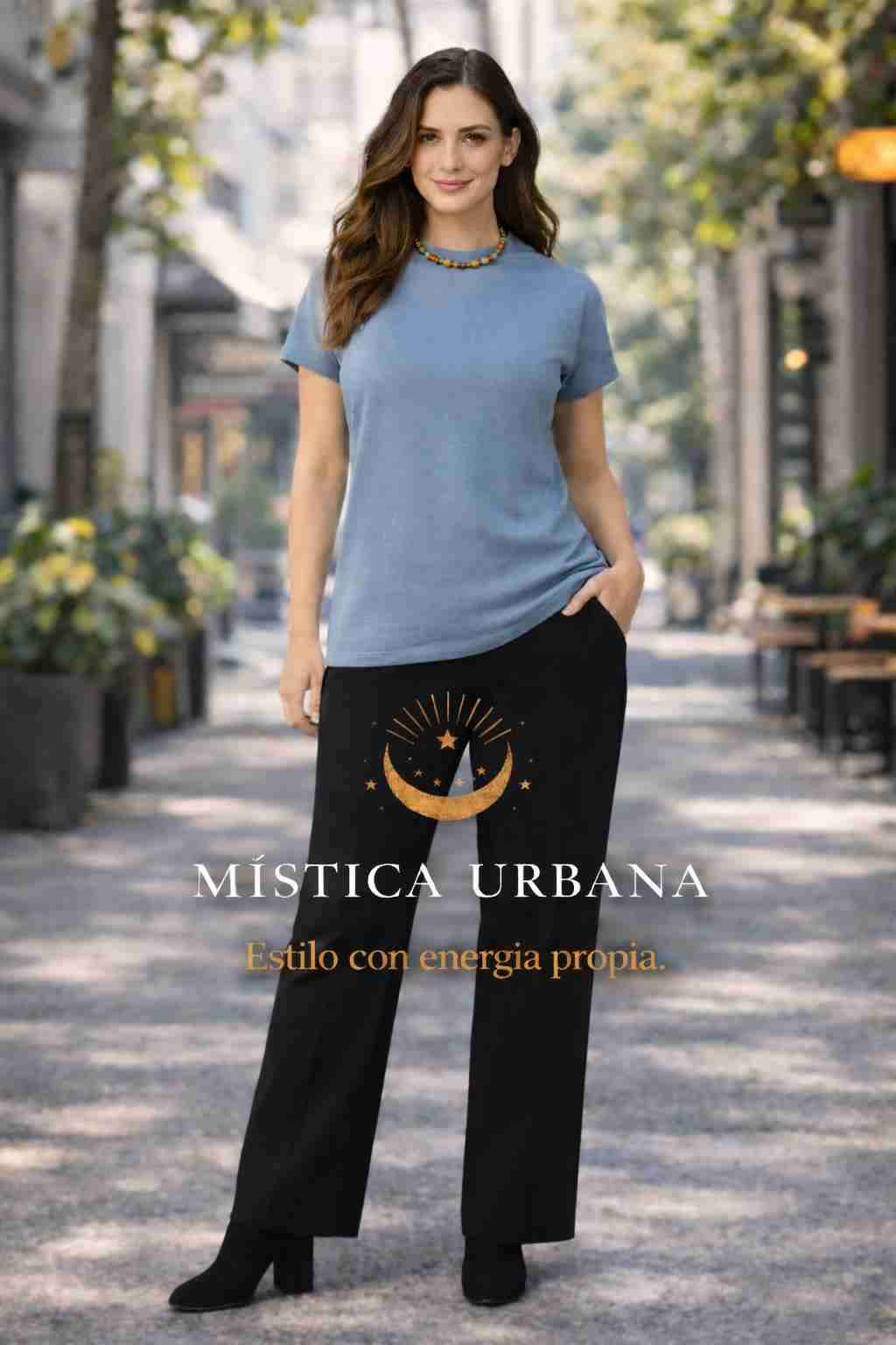 Polera azul casual - miniatura 3