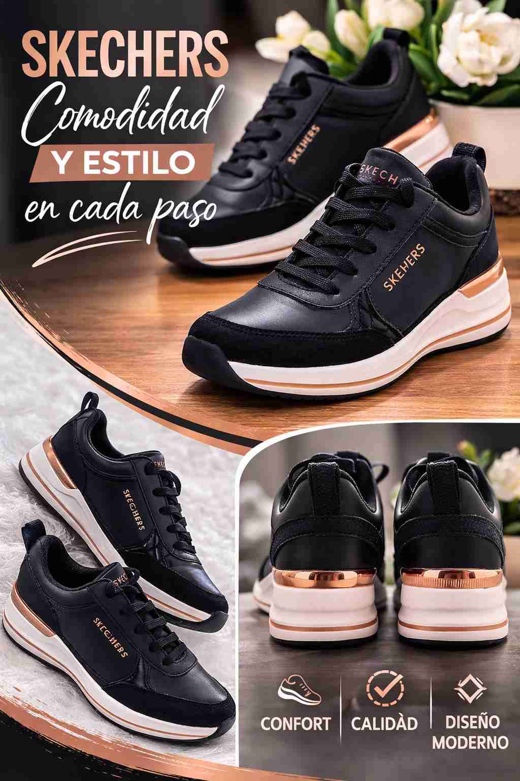 Zapatillas Skechers negras