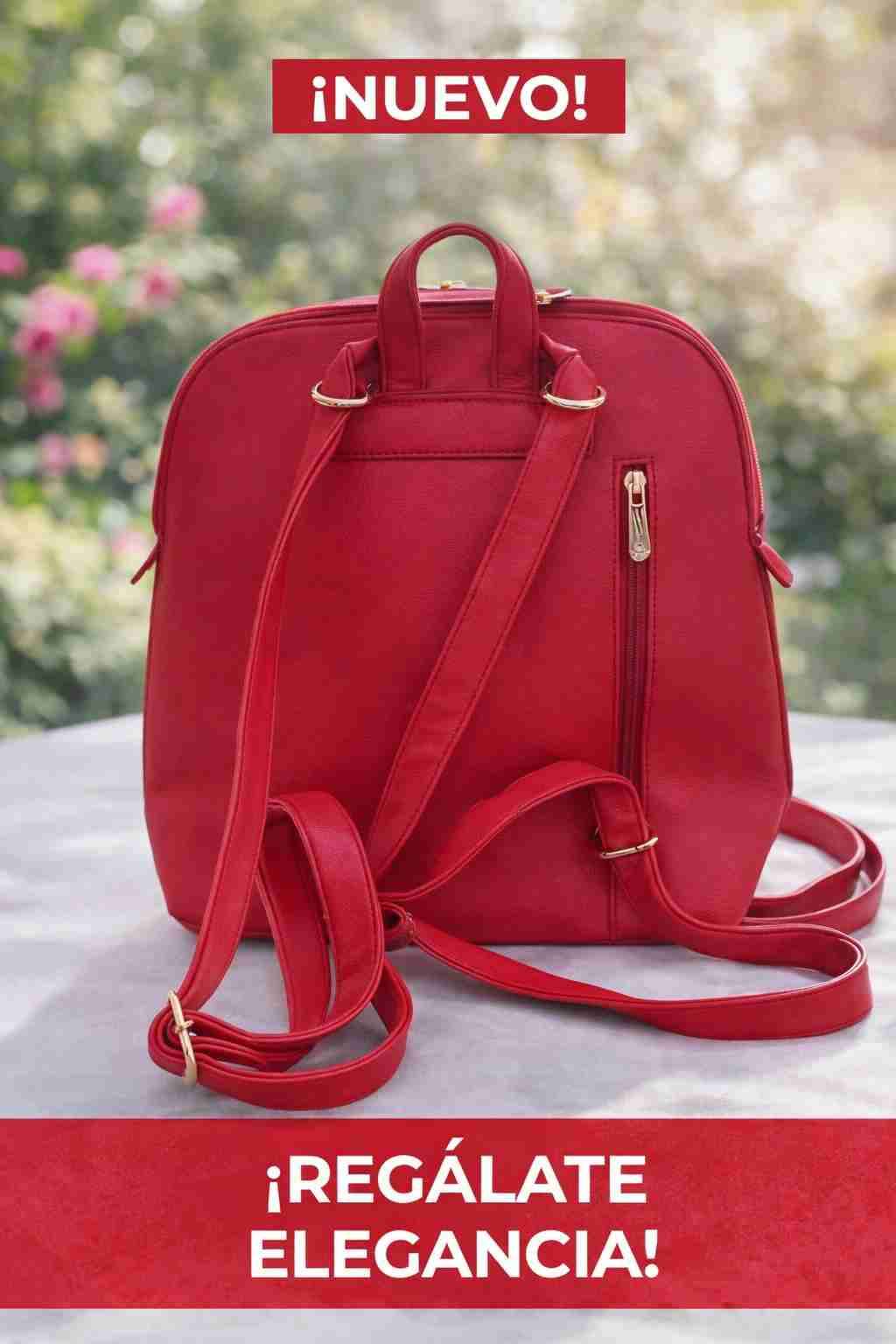 Mochila roja Lilás elegante - miniatura 2