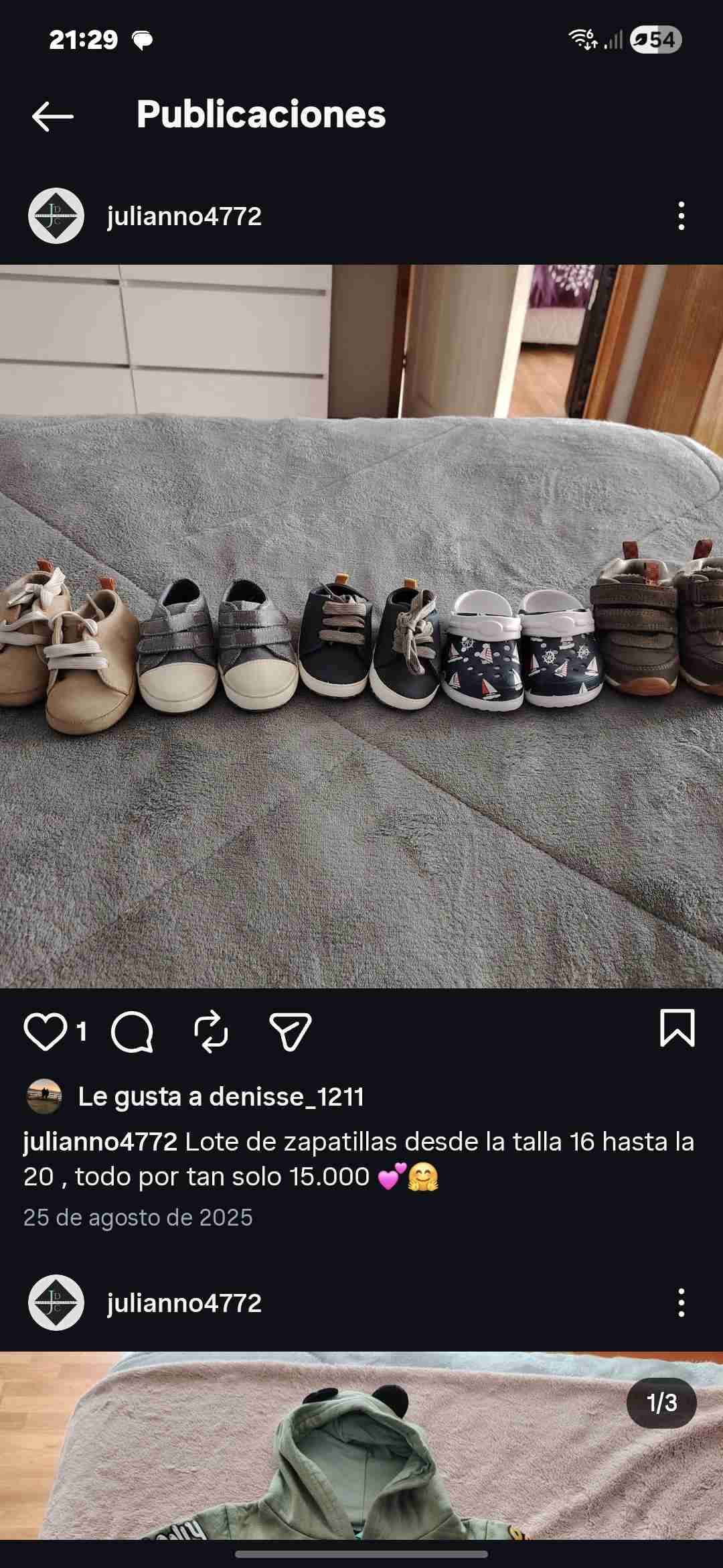Lote de zapatillas para niños