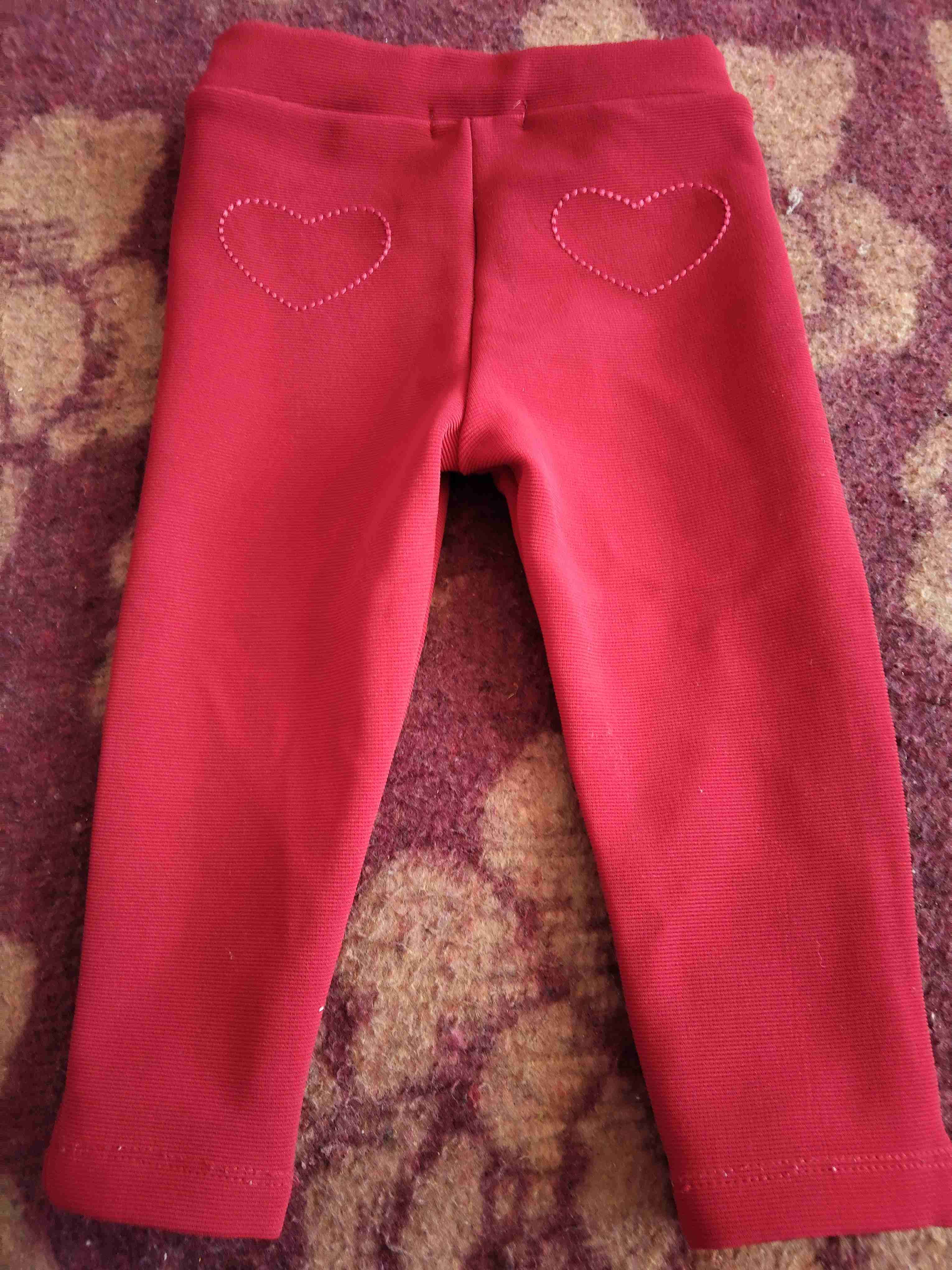 Leggings rojos para bebé