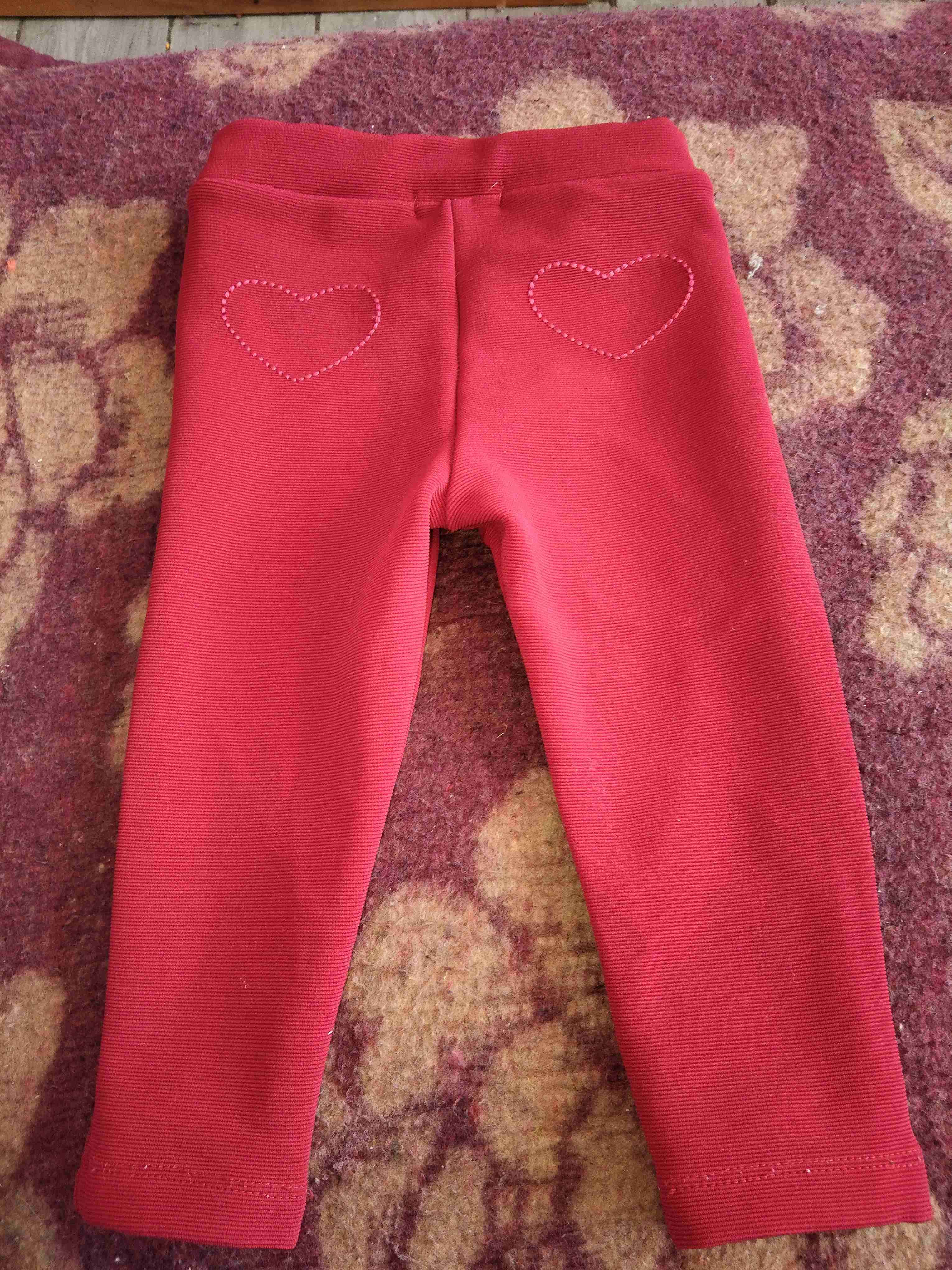 Leggings rojos para bebé - miniatura 2