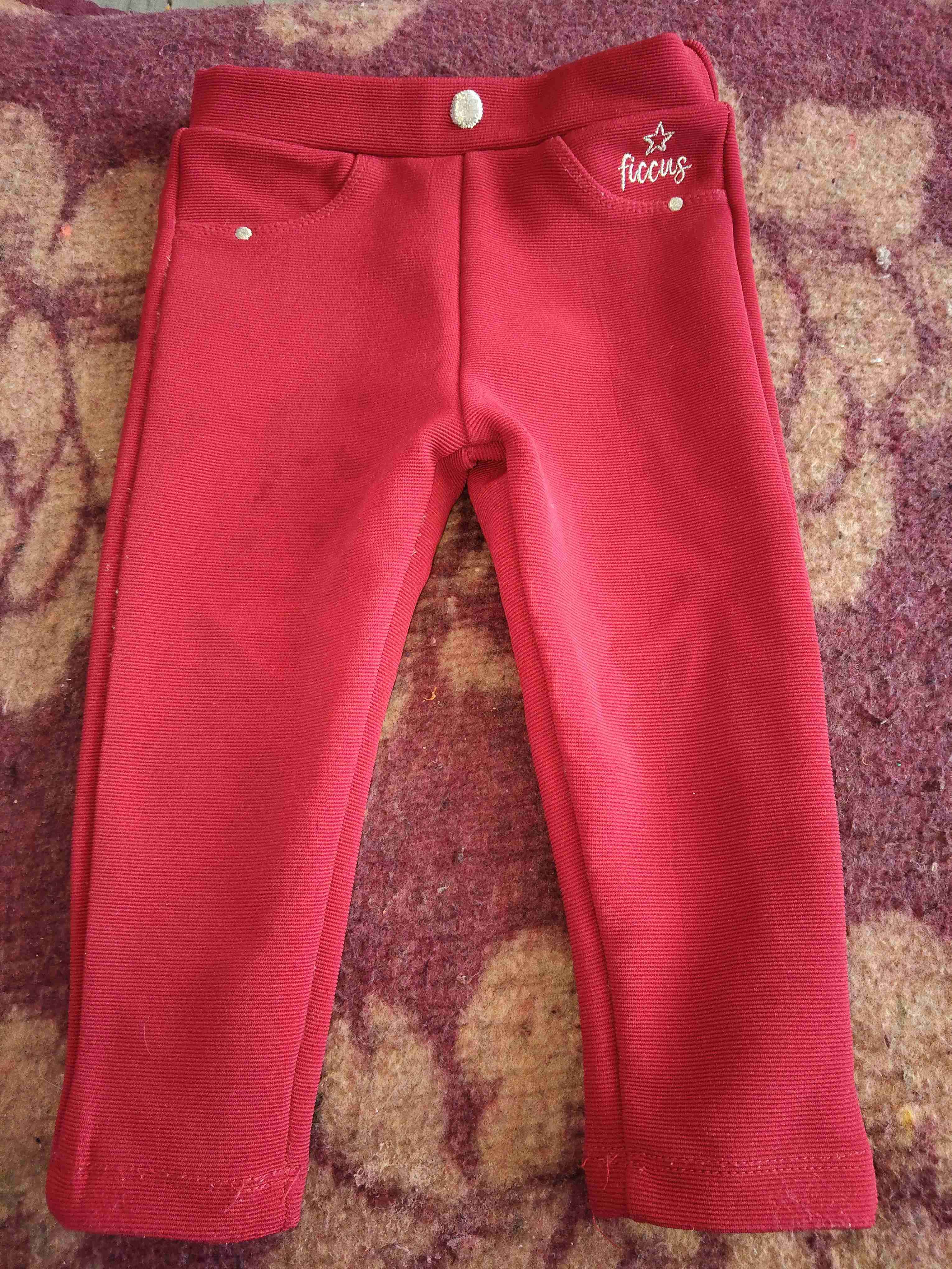 Leggings rojos para bebé - miniatura 3