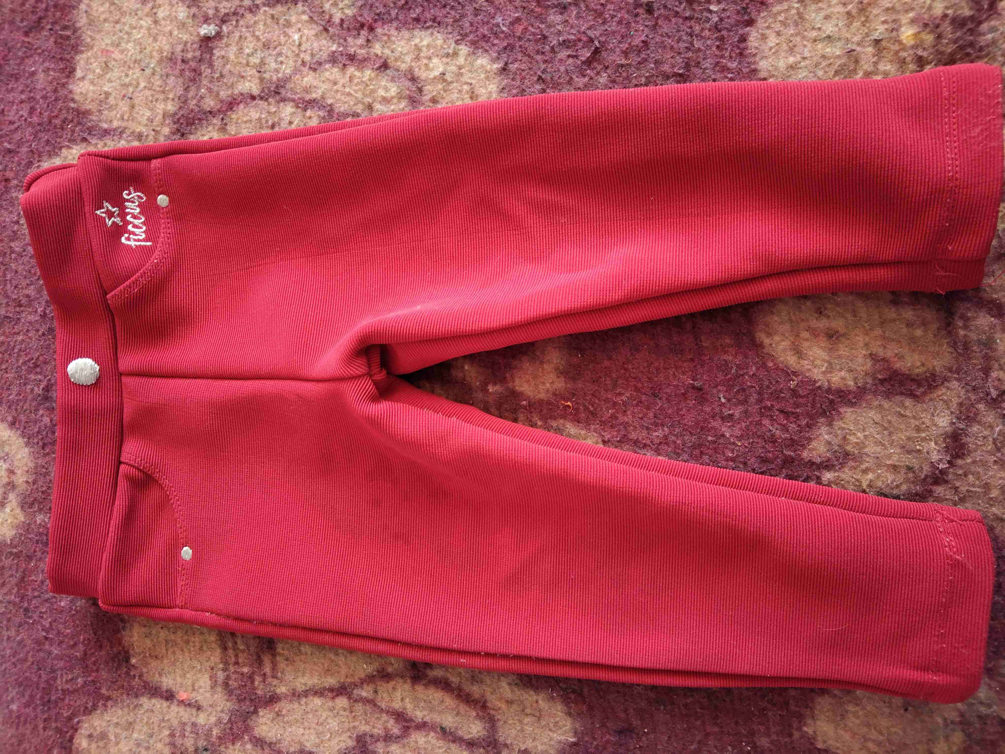 Leggings rojos para bebé - miniatura 4