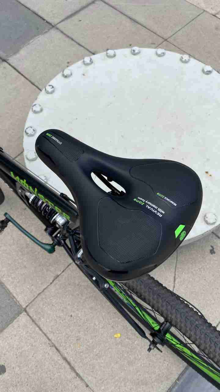 Bicicleta urbana negra y verde R26 - miniatura 6