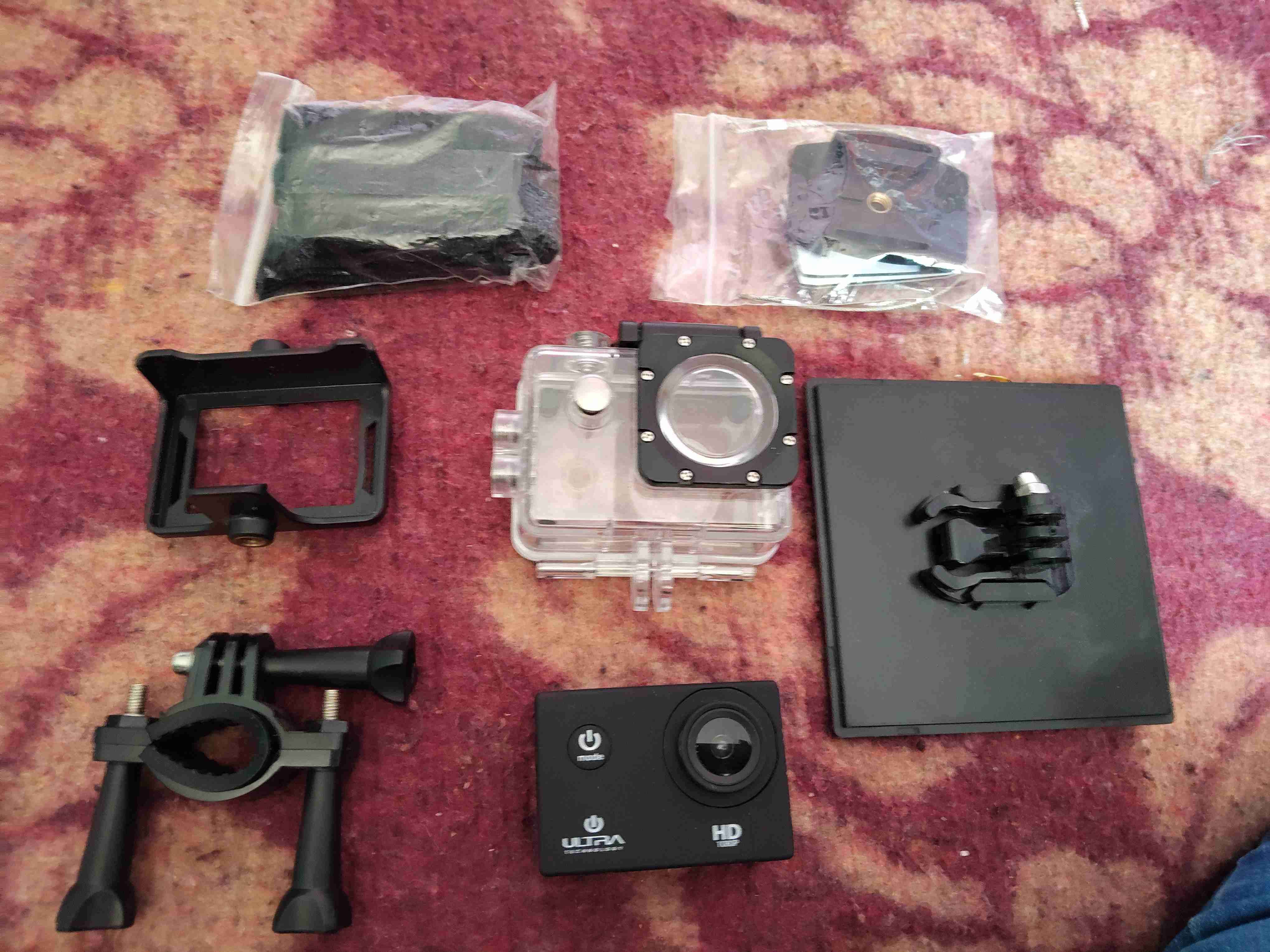 Cámara deportiva Ultra HD con accesorios