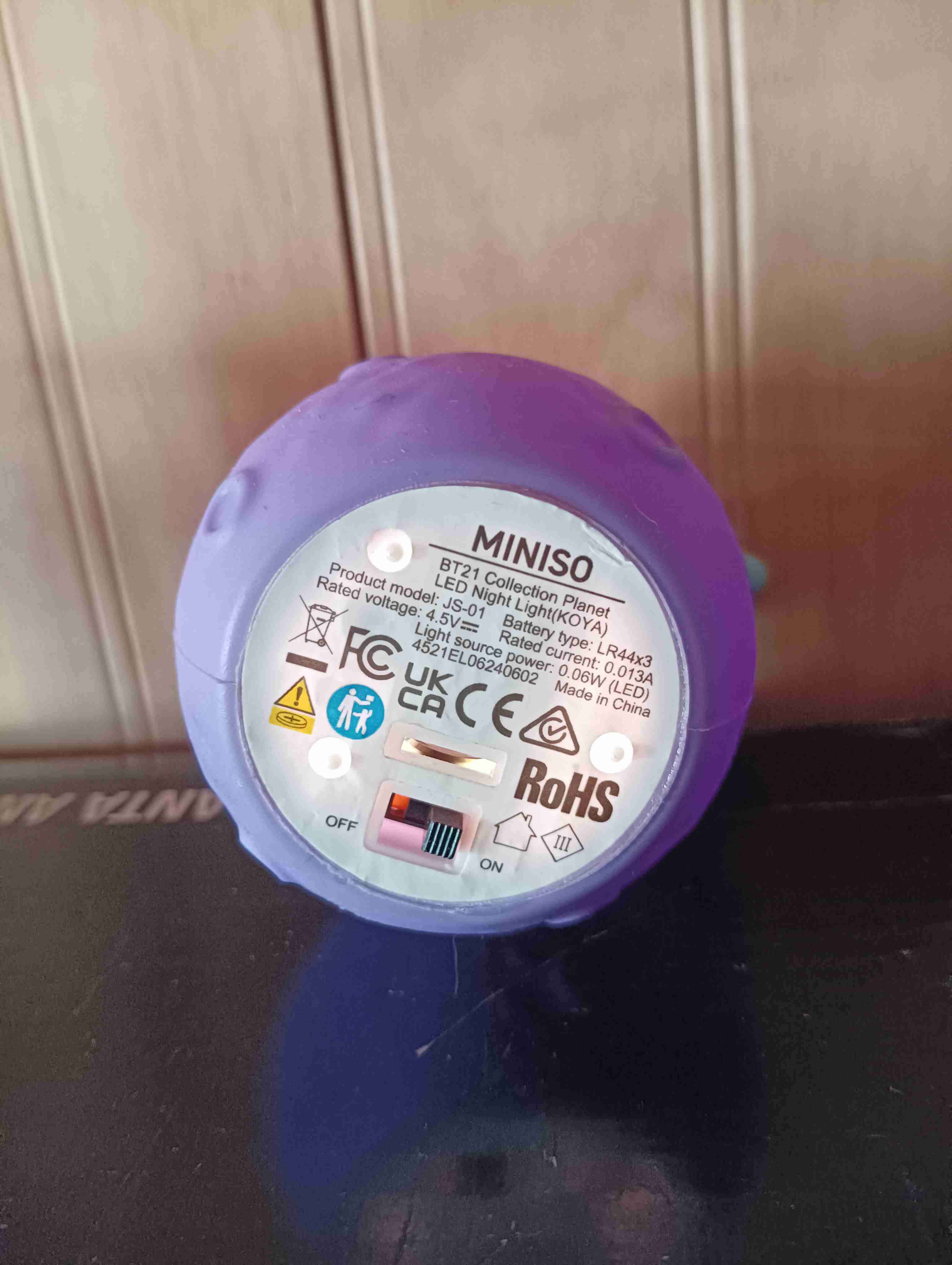 Figura miniso Bt21 koya led night light - miniatura 3