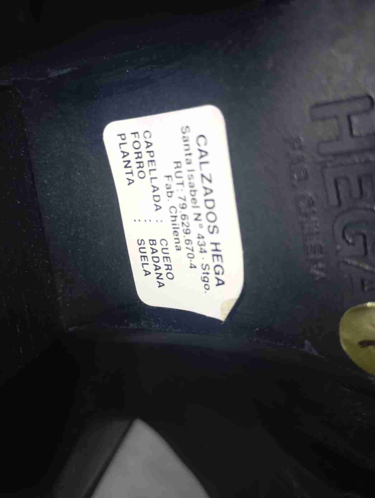 Botas negras 100%cuero fabricación chilena . - miniatura 2