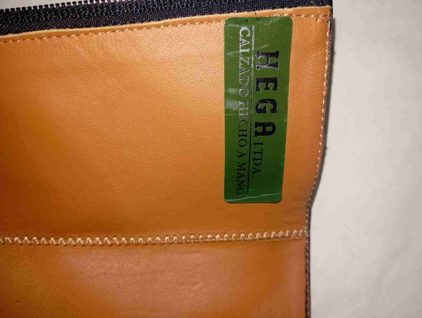 Botas negras 100%cuero fabricación chilena . - miniatura 5