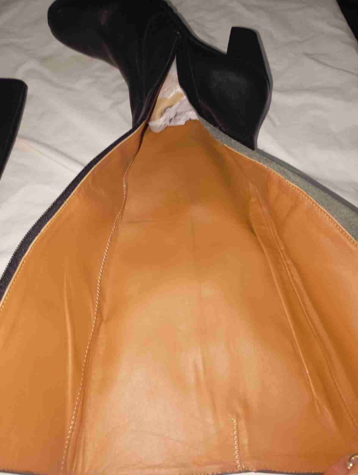 Botas negras 100%cuero fabricación chilena . - miniatura 6