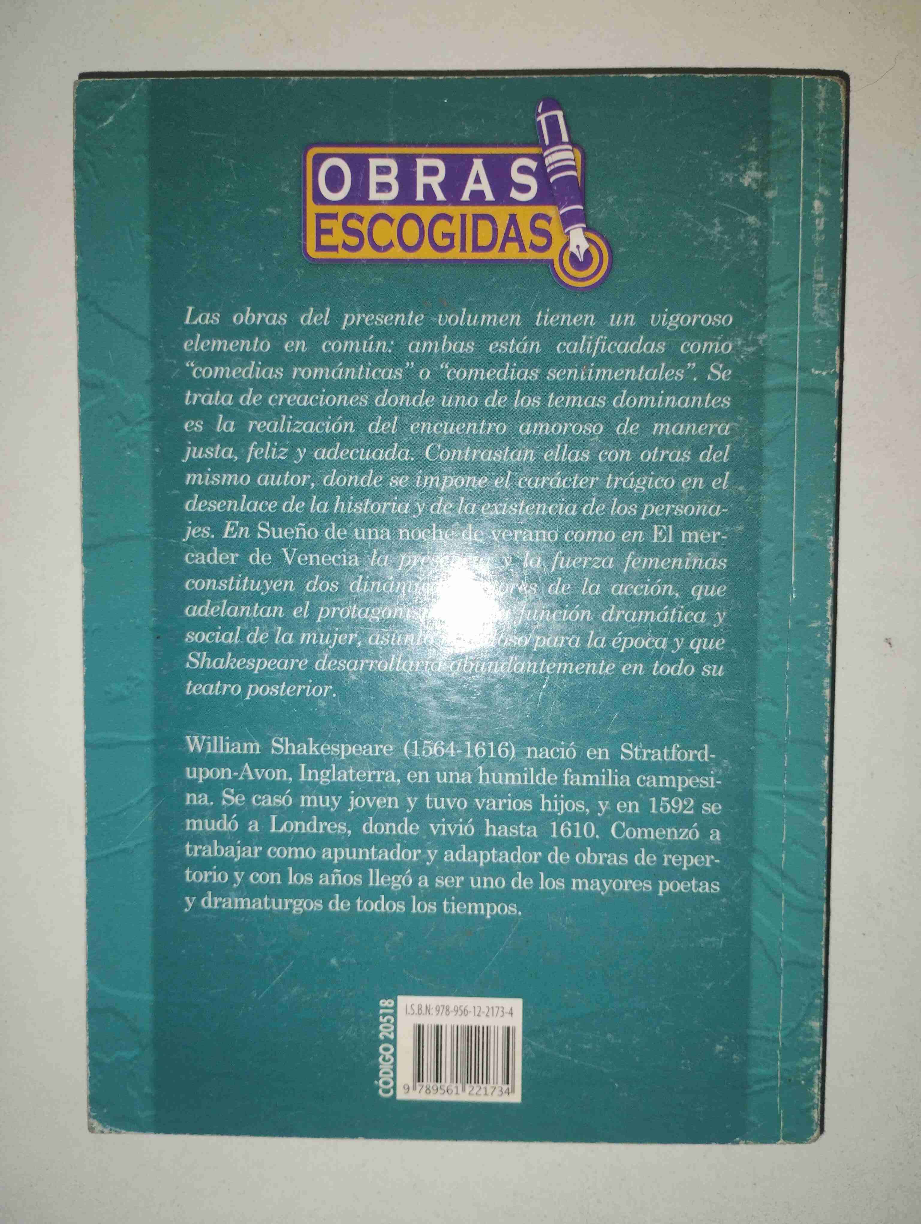 Libro de Shakespeare - Sueño de una noche de verano y El mercader de Venecia - miniatura 2