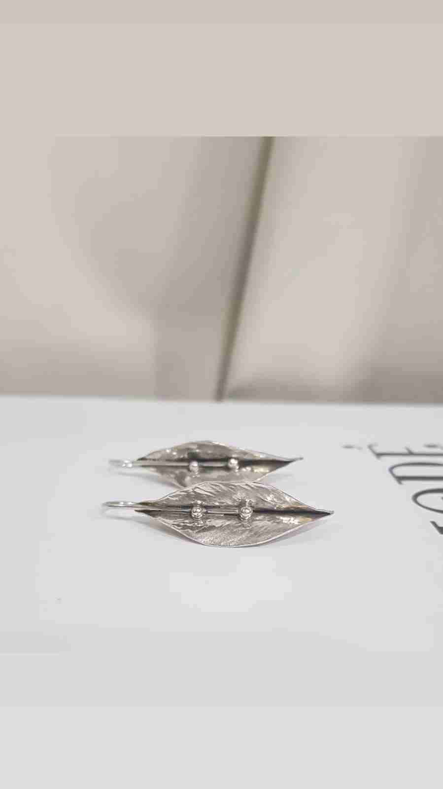 Aros colgantes de plata