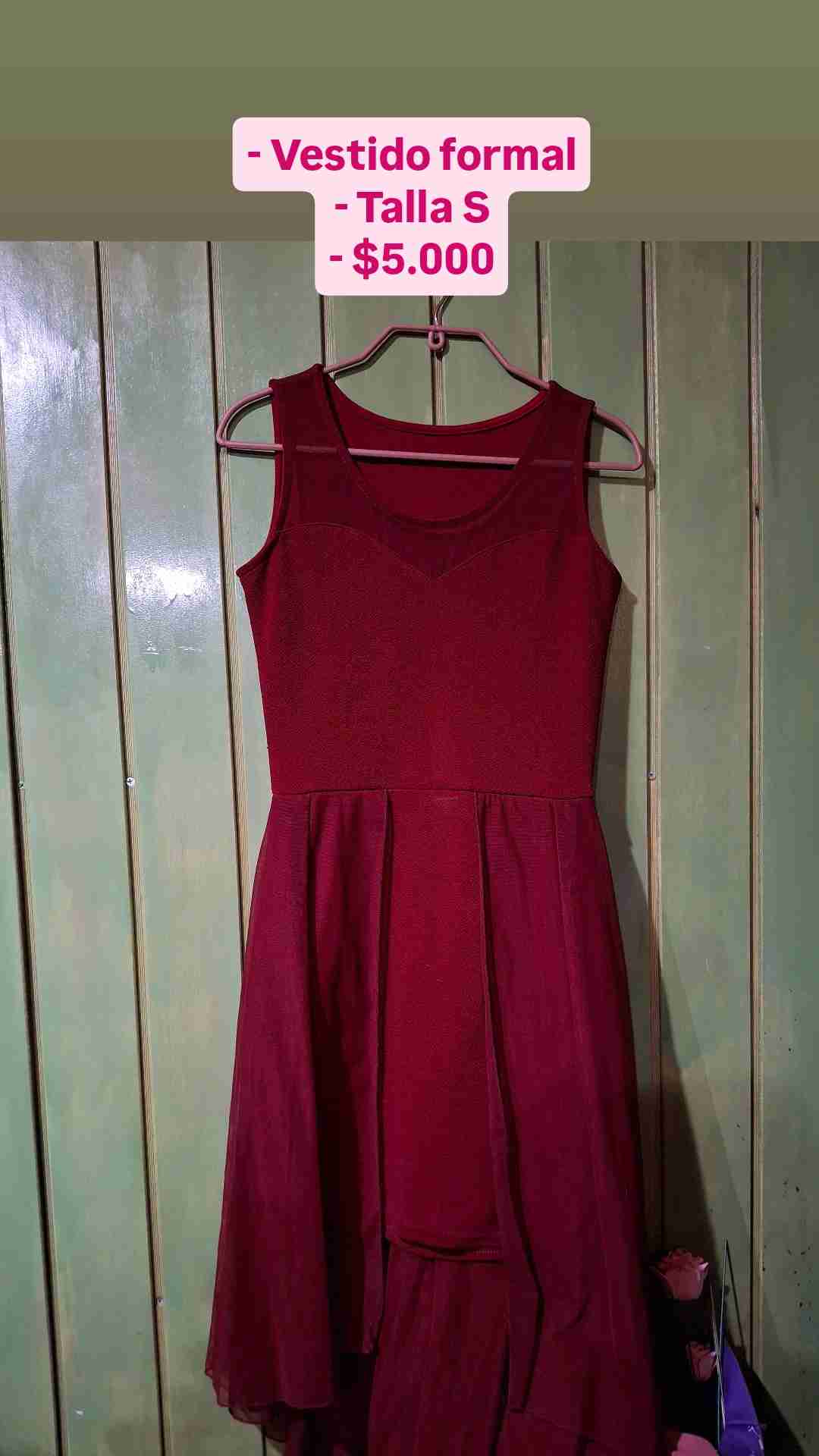 Vestido formal rojo