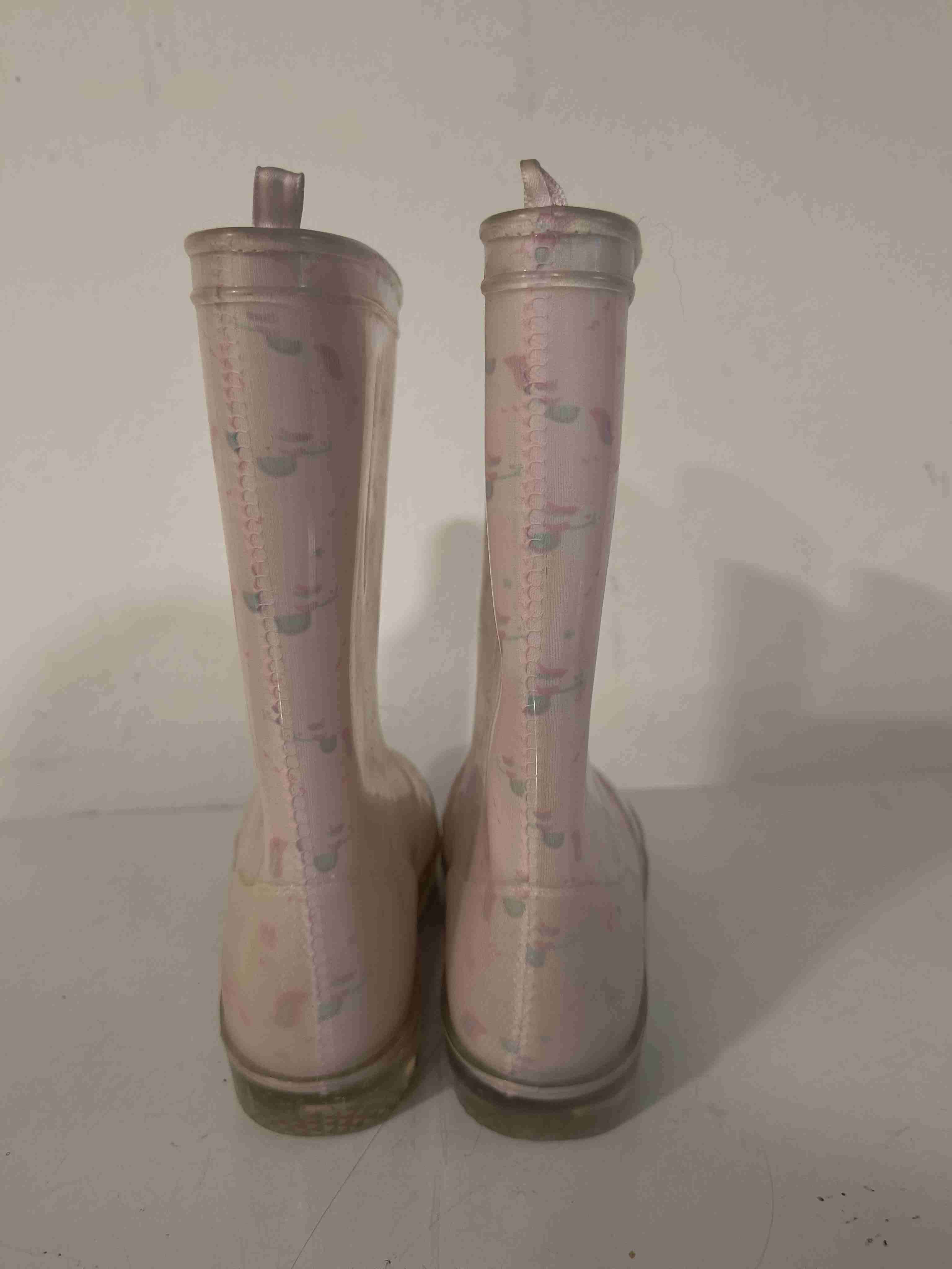Botas de lluvia rosadas para niños - miniatura 2