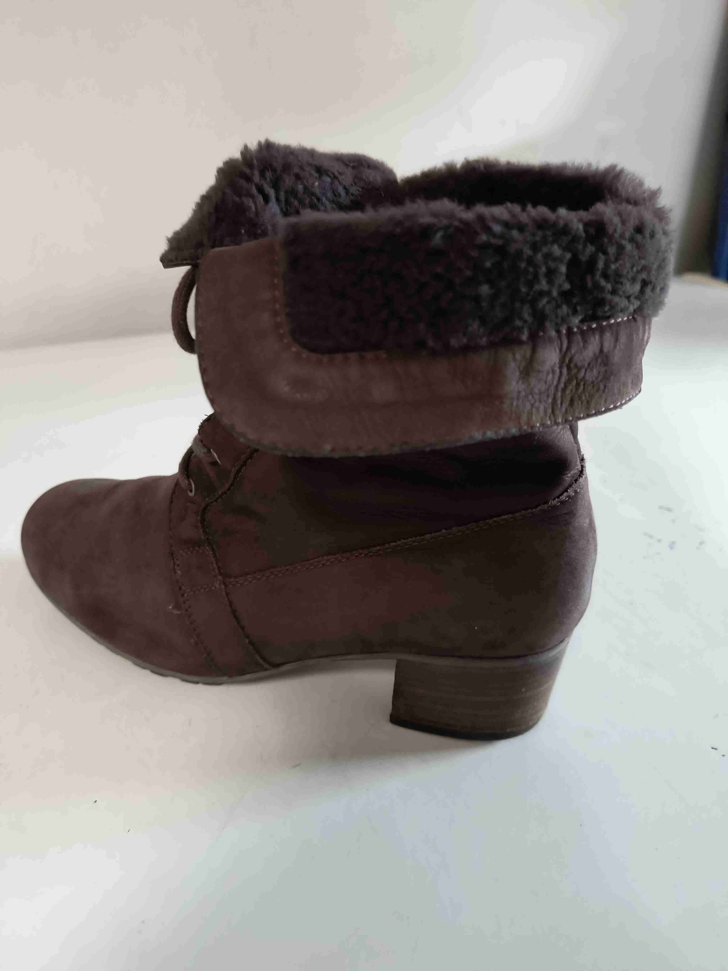 Botines de cuero marrón - miniatura 5