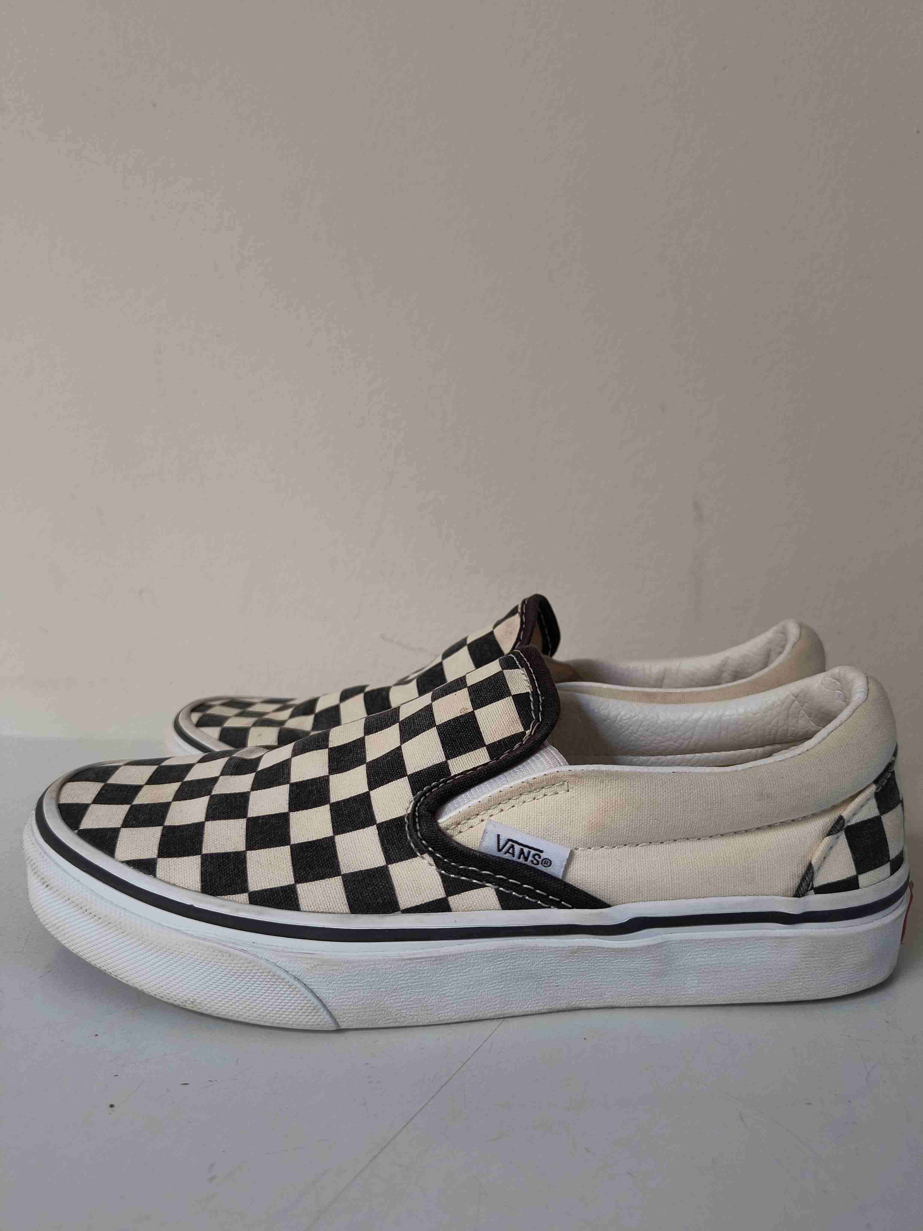 Zapatillas Vans cuadros blanco y negro