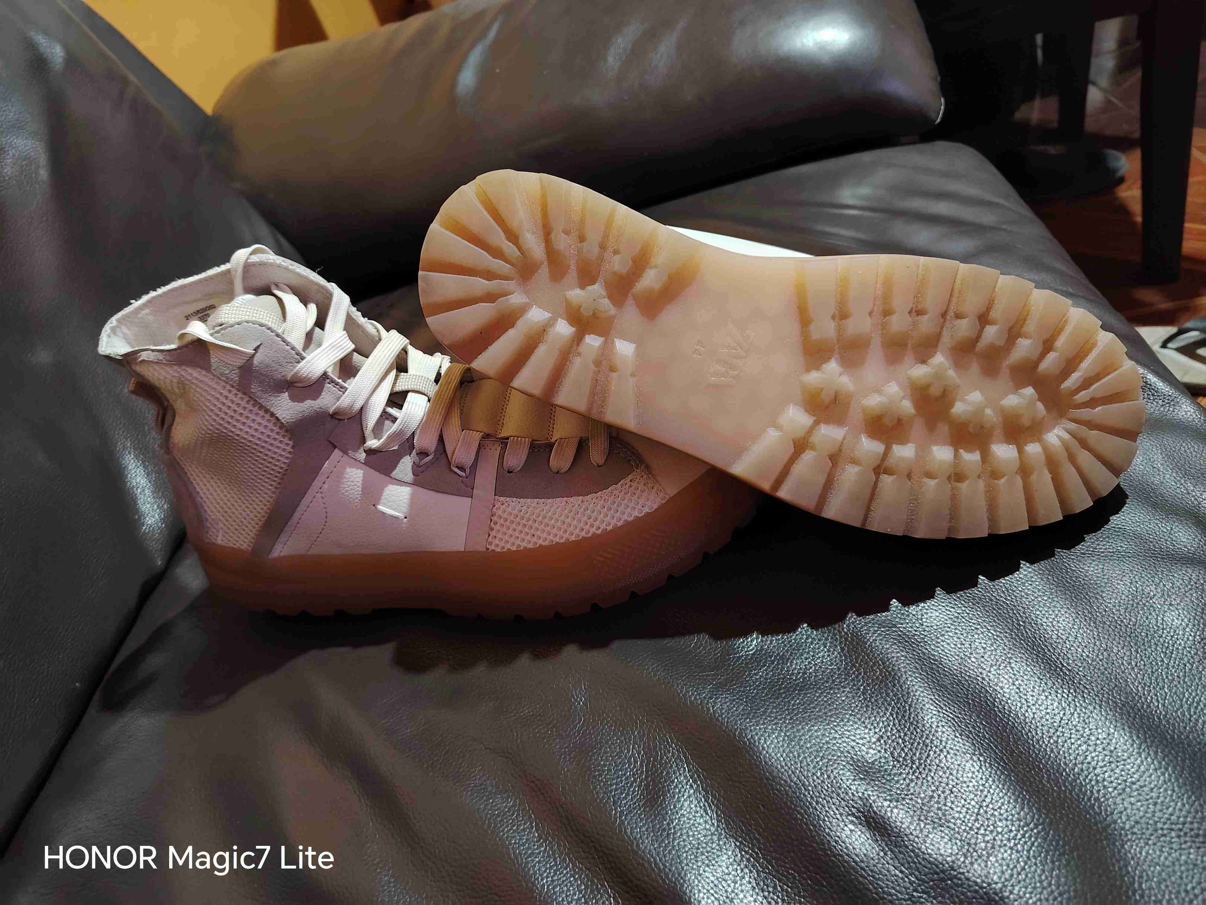 Zapatillas de caña alta beige - miniatura 2