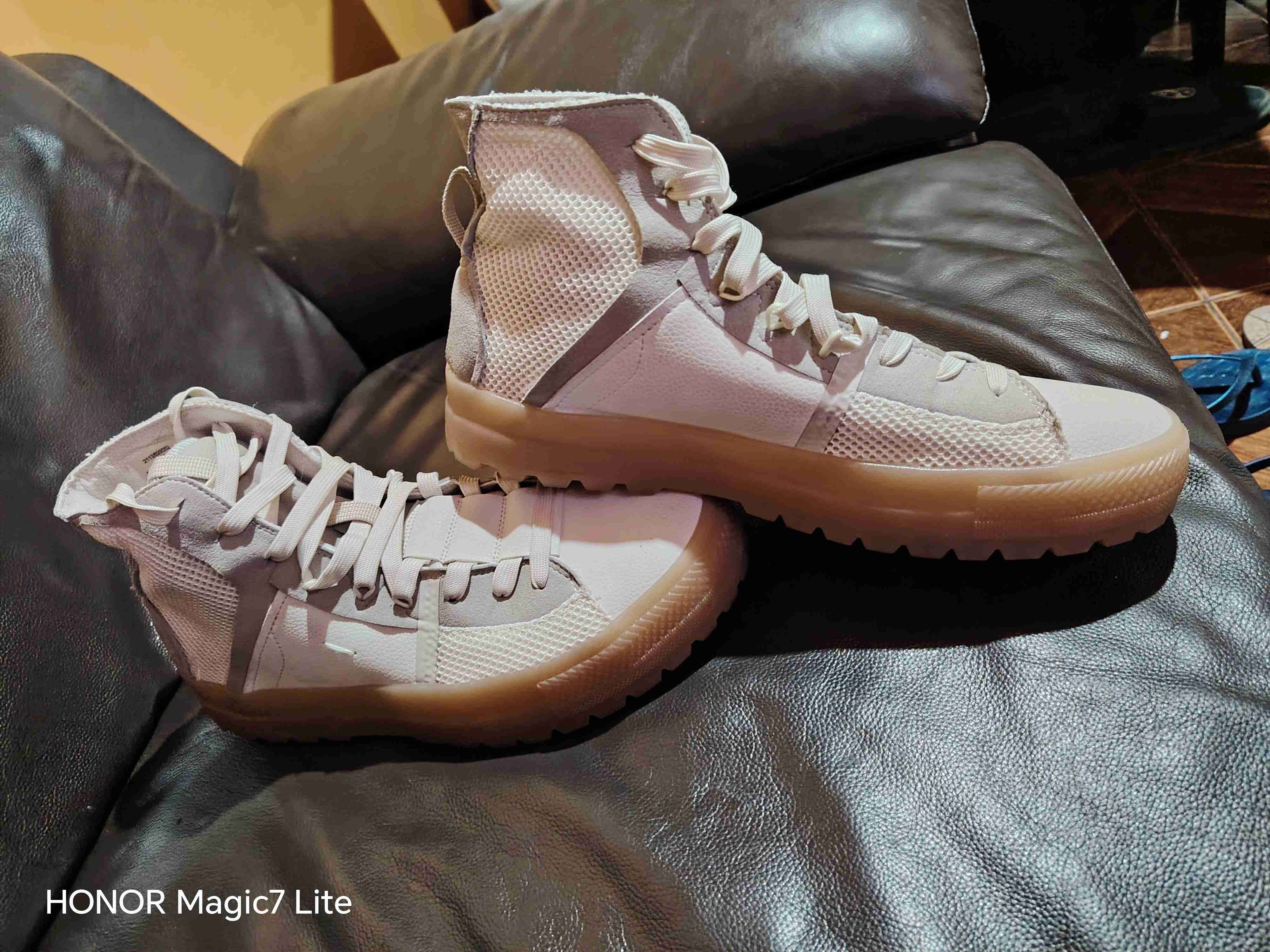 Zapatillas de caña alta beige - miniatura 3