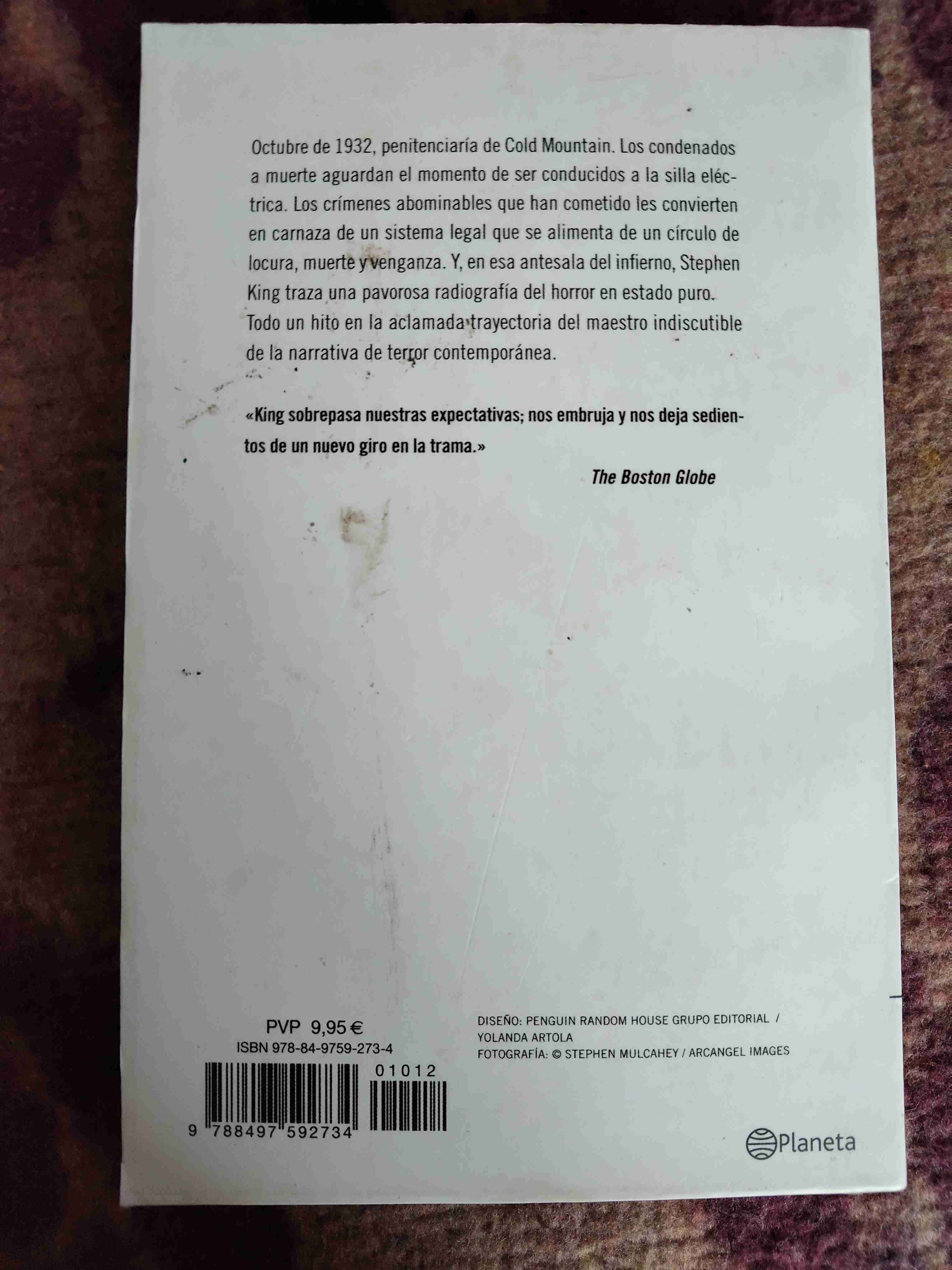 Libro 'La Milla Verde' de Stephen King - miniatura 2