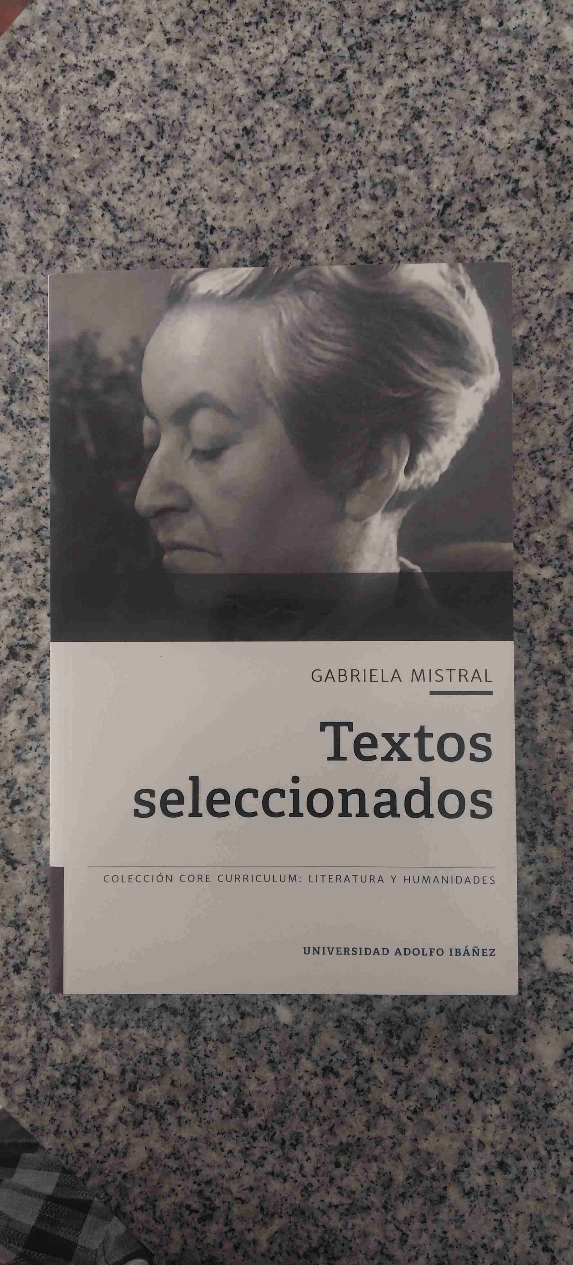 Libro Textos Seleccionados Gabriela Mistral