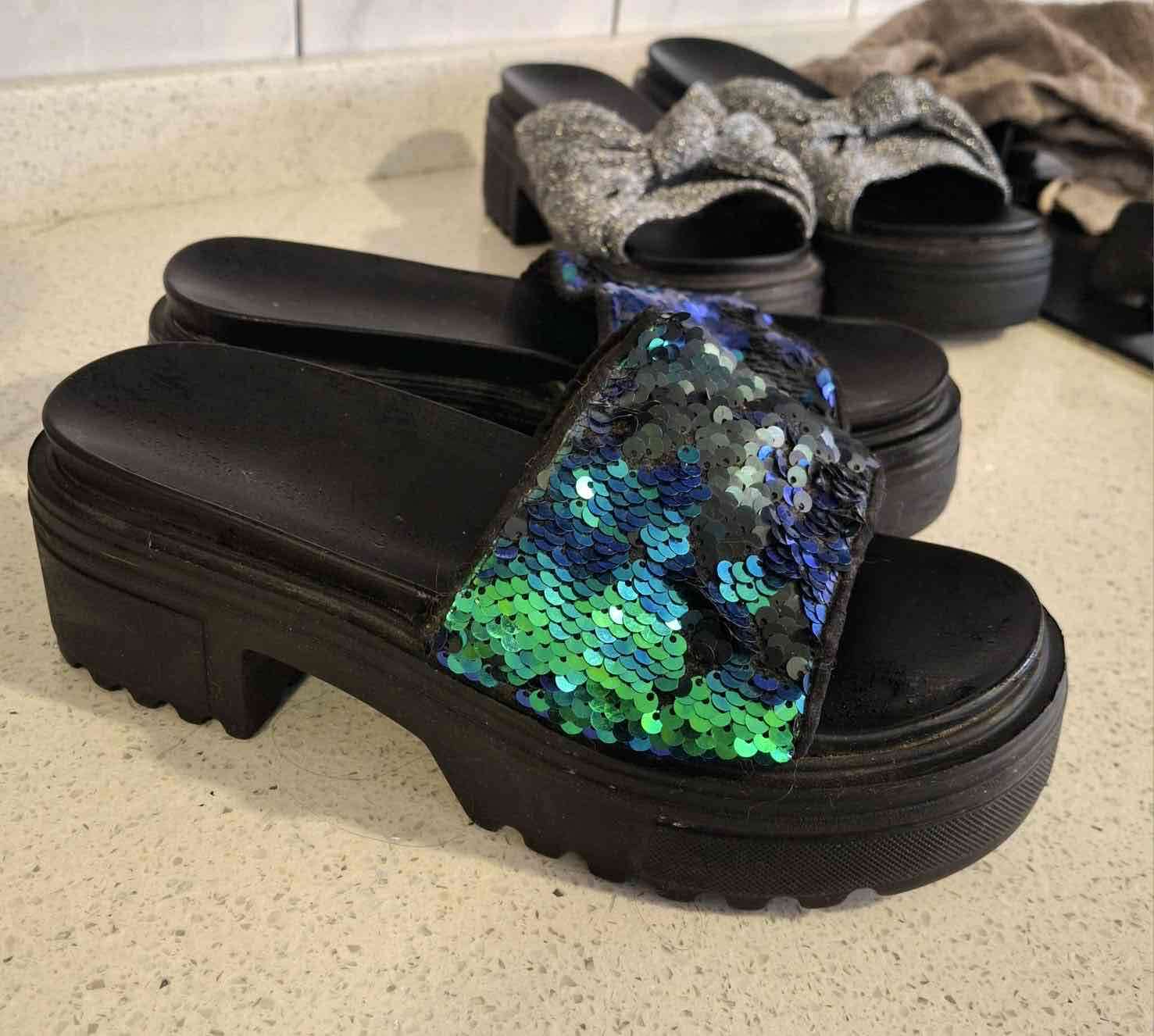 Sandalias plataforma con lentejuelas Americanino - miniatura 2