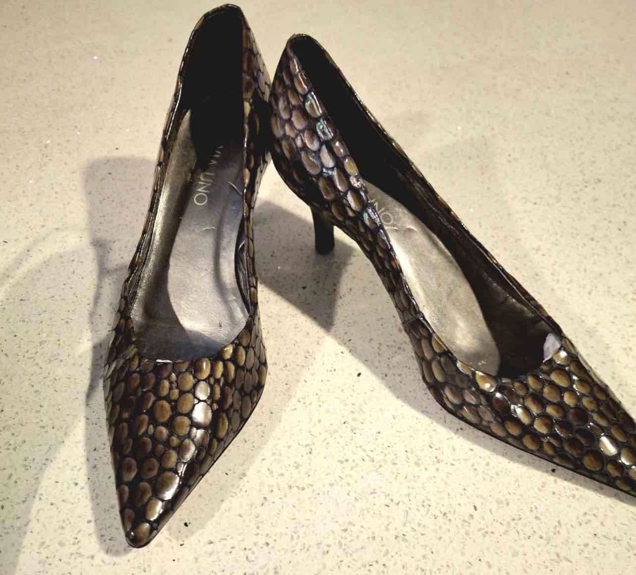 Zapatos de tacón con diseño animal print