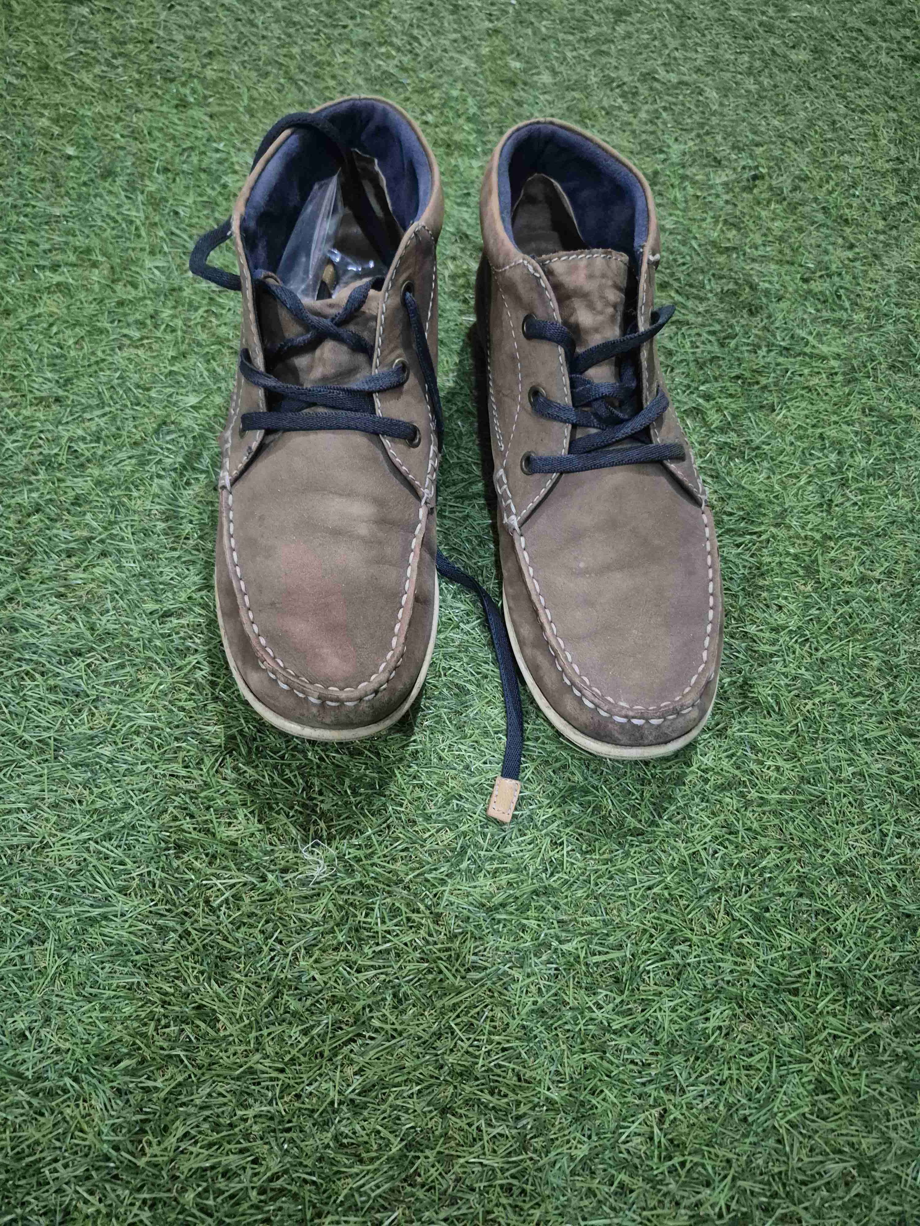 Botines casuales marrones cuero 100% - miniatura 2