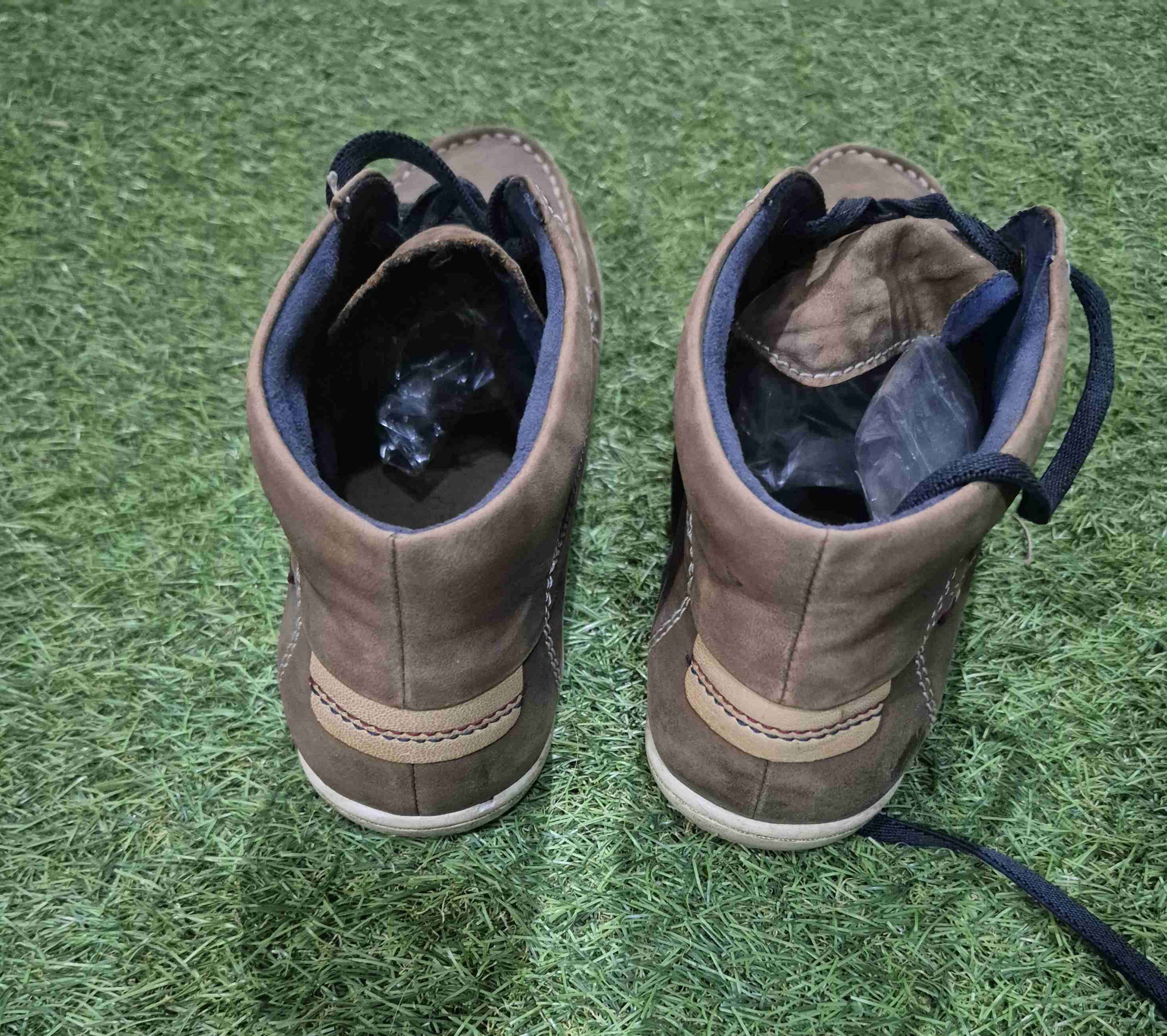 Botines casuales marrones cuero 100% - miniatura 3