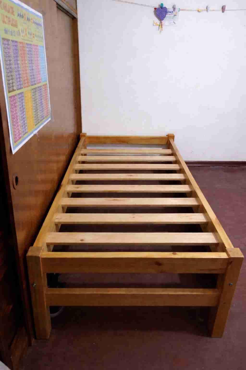 Cama de madera individual 1 plaza - miniatura 3