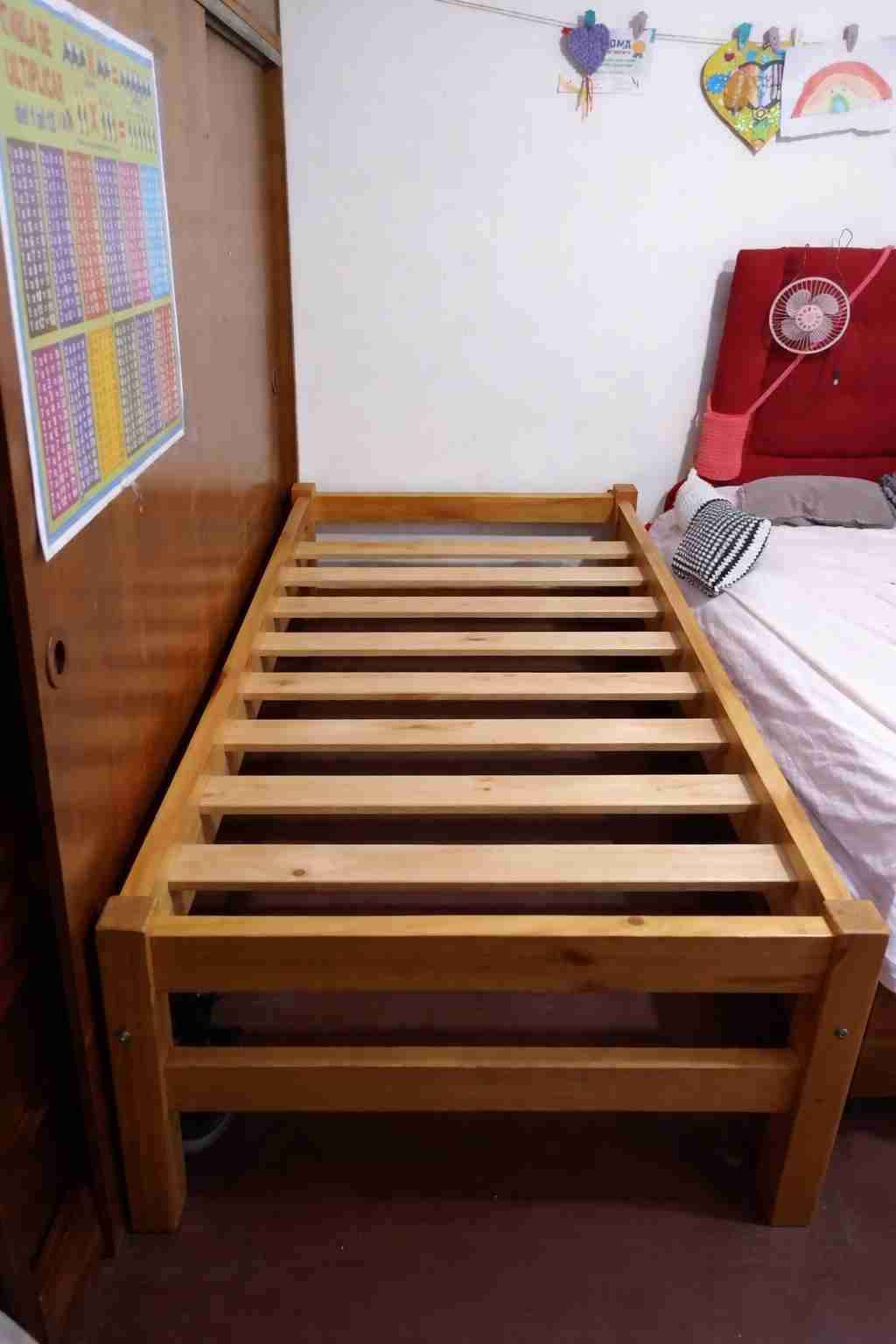 Cama de madera individual 1 plaza - miniatura 4