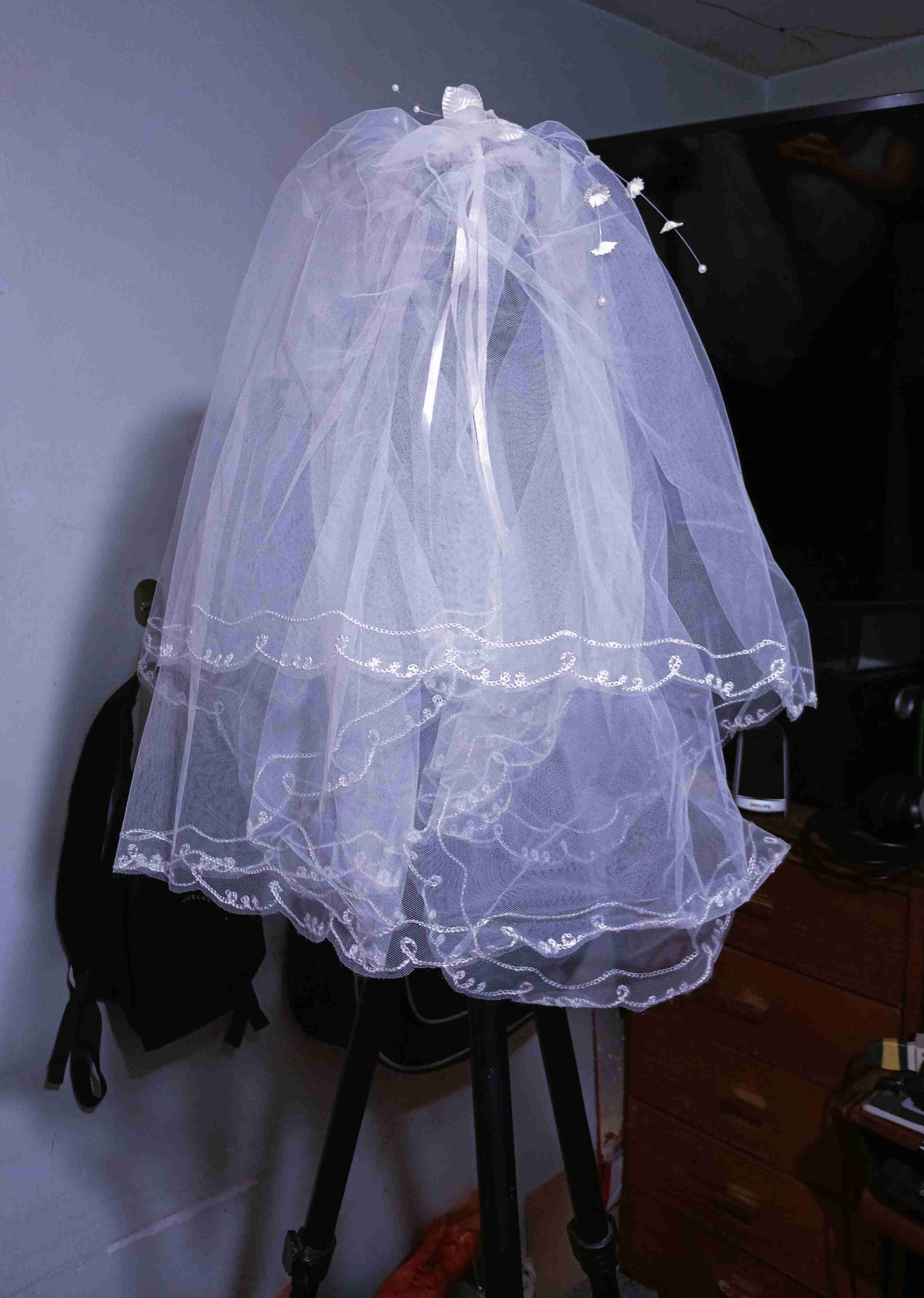 Vestido primera comunión + Corona Velo + zapatos - miniatura 4