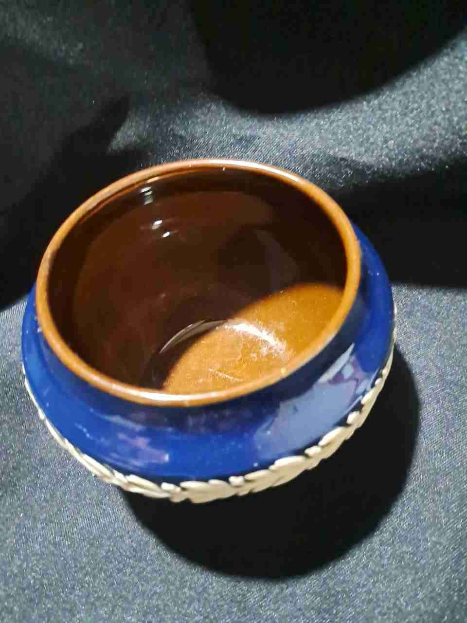 Pocillo de cerámica azul decorativo - miniatura 2