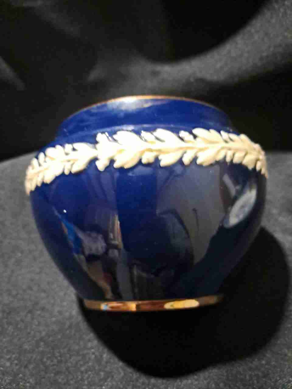 Pocillo de cerámica azul decorativo - miniatura 4