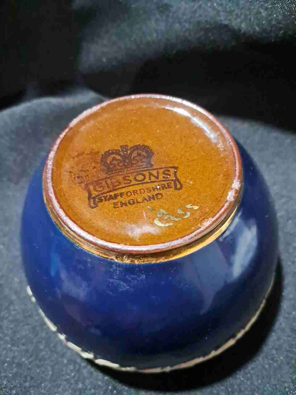 Pocillo de cerámica azul decorativo - miniatura 5