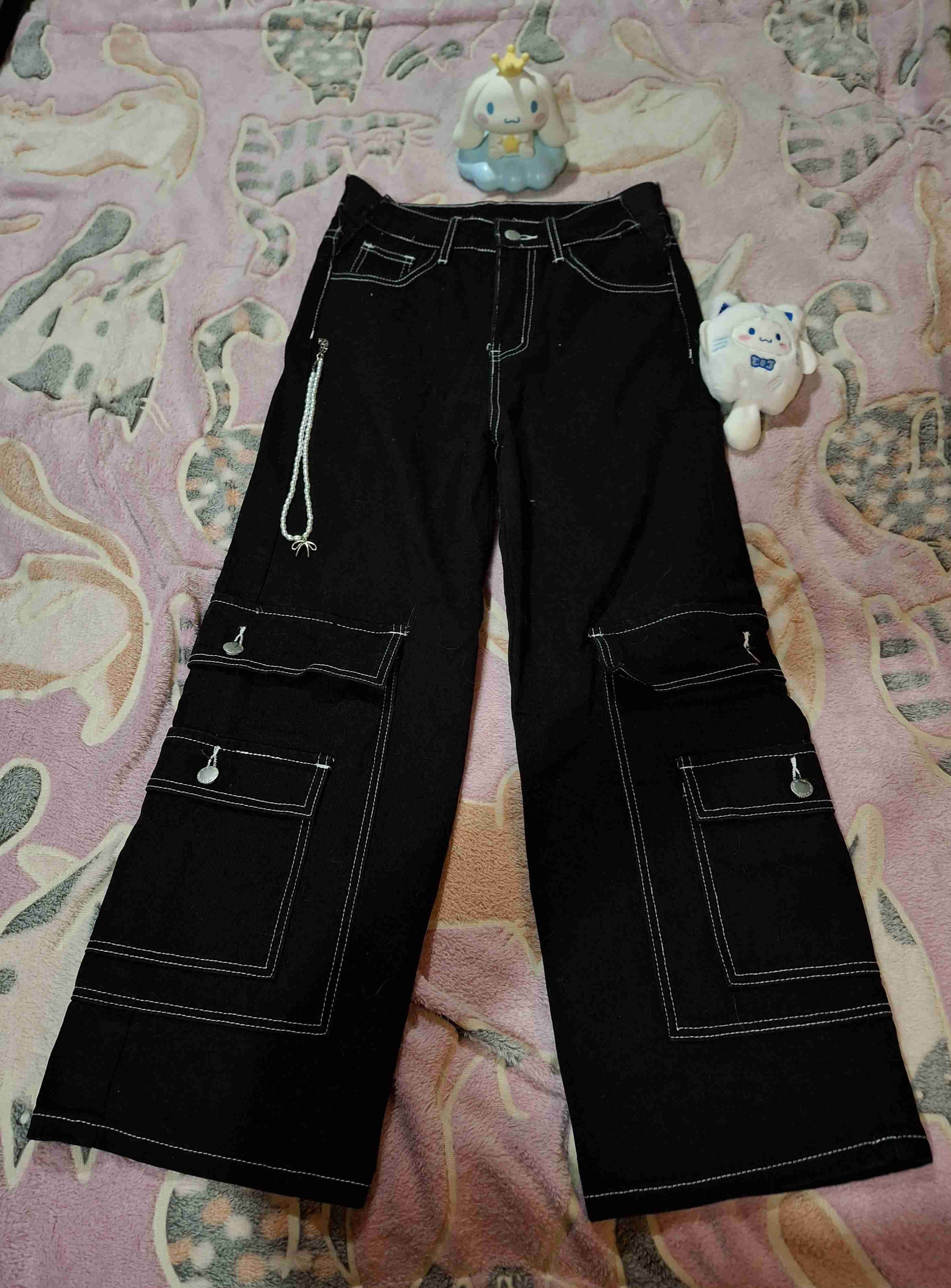 Pantalones cargo negros