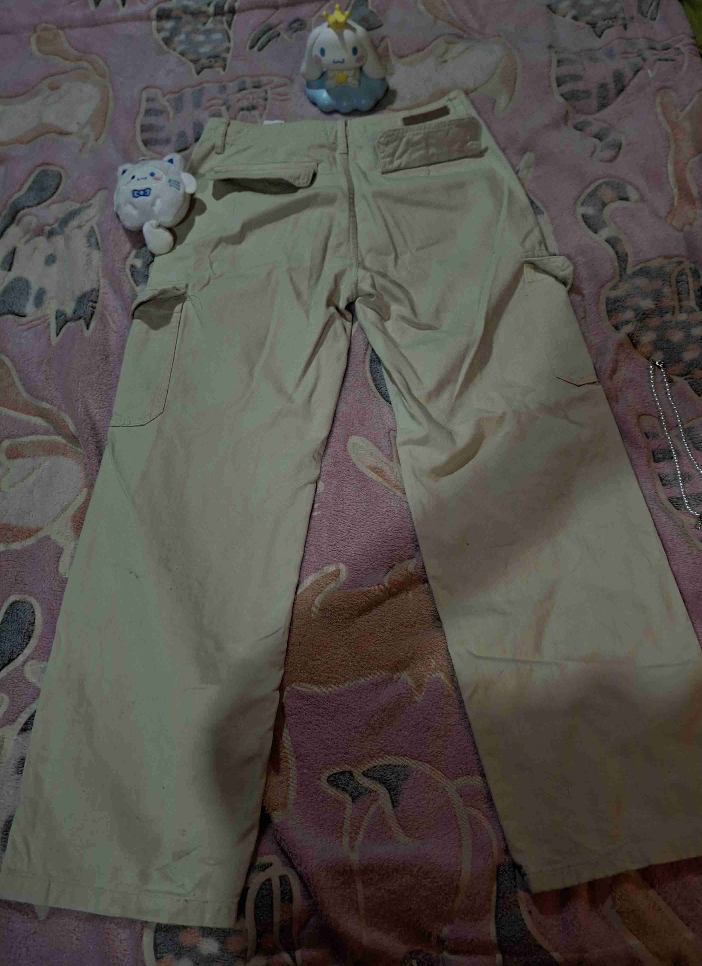 Pantalón cargo beige - miniatura 3