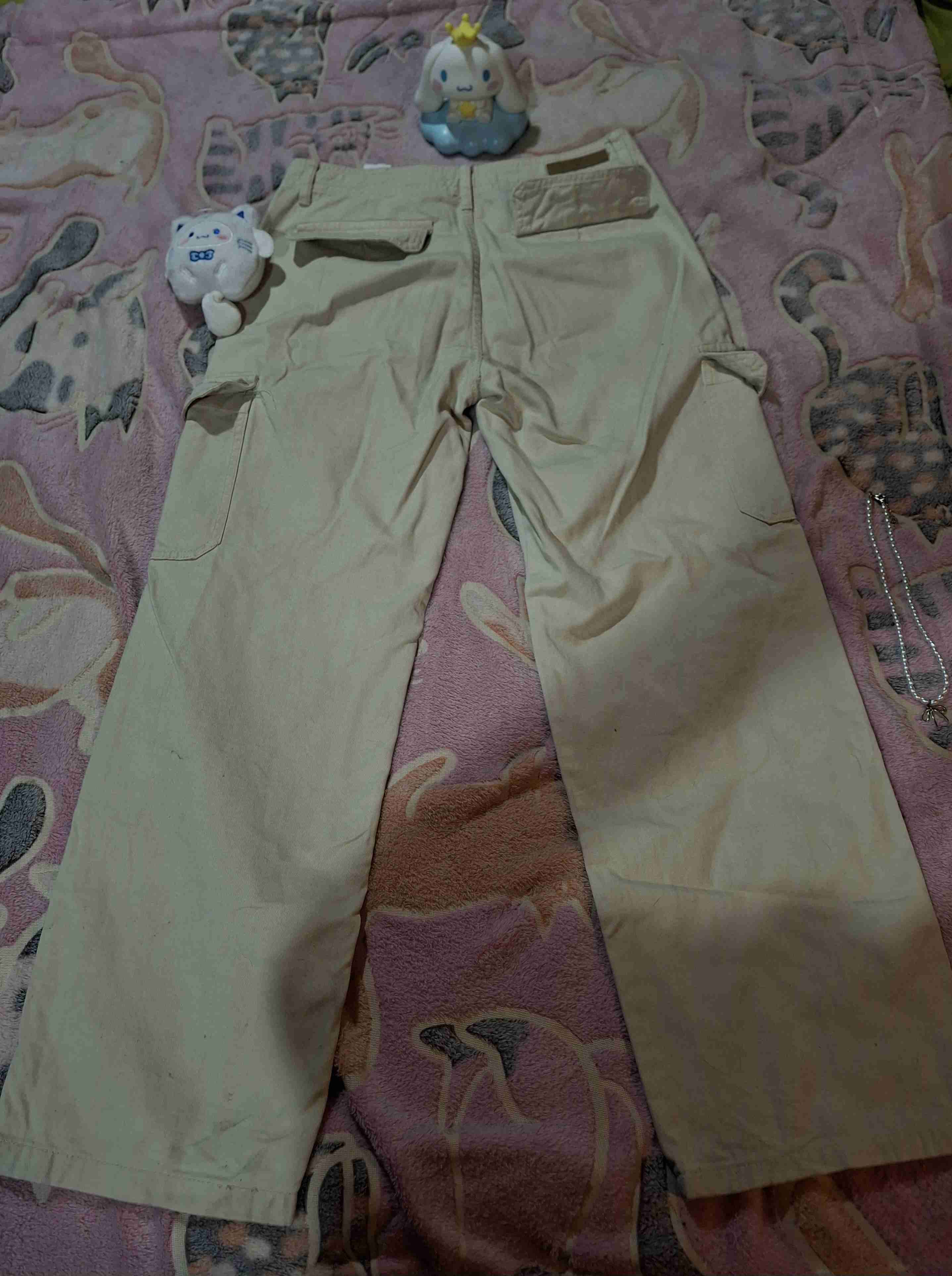 Pantalón cargo beige - miniatura 4