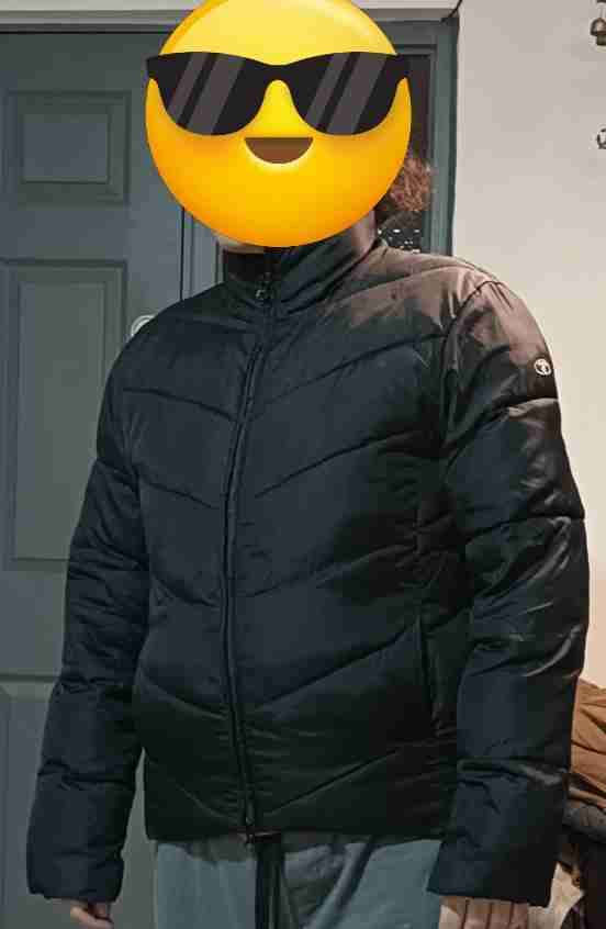 Chaqueta acolchada negra