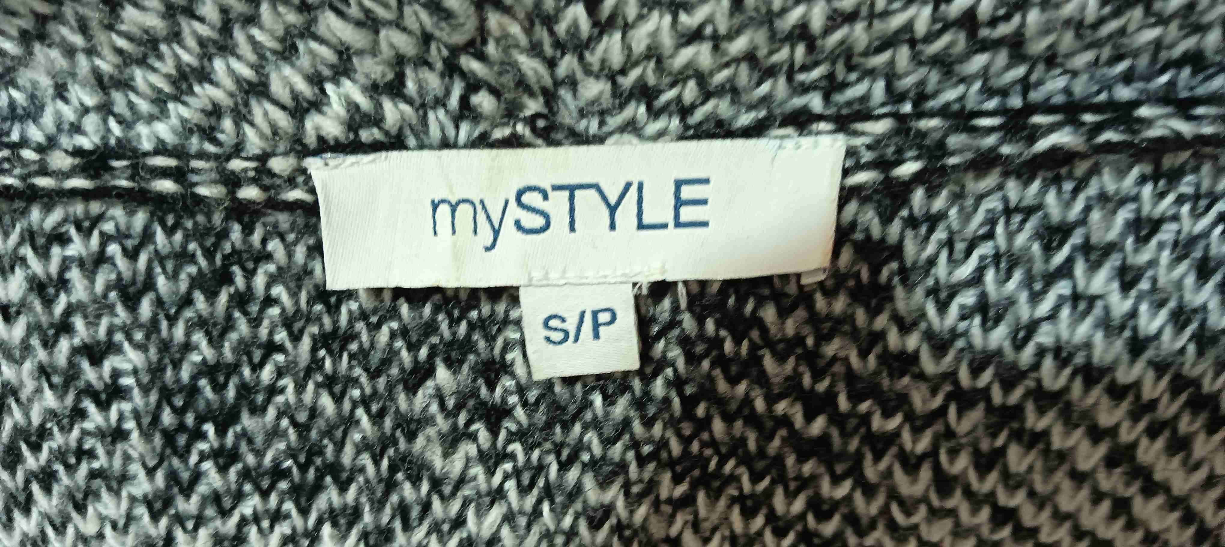 Abrigo a cuadros negro y blanco - miniatura 3