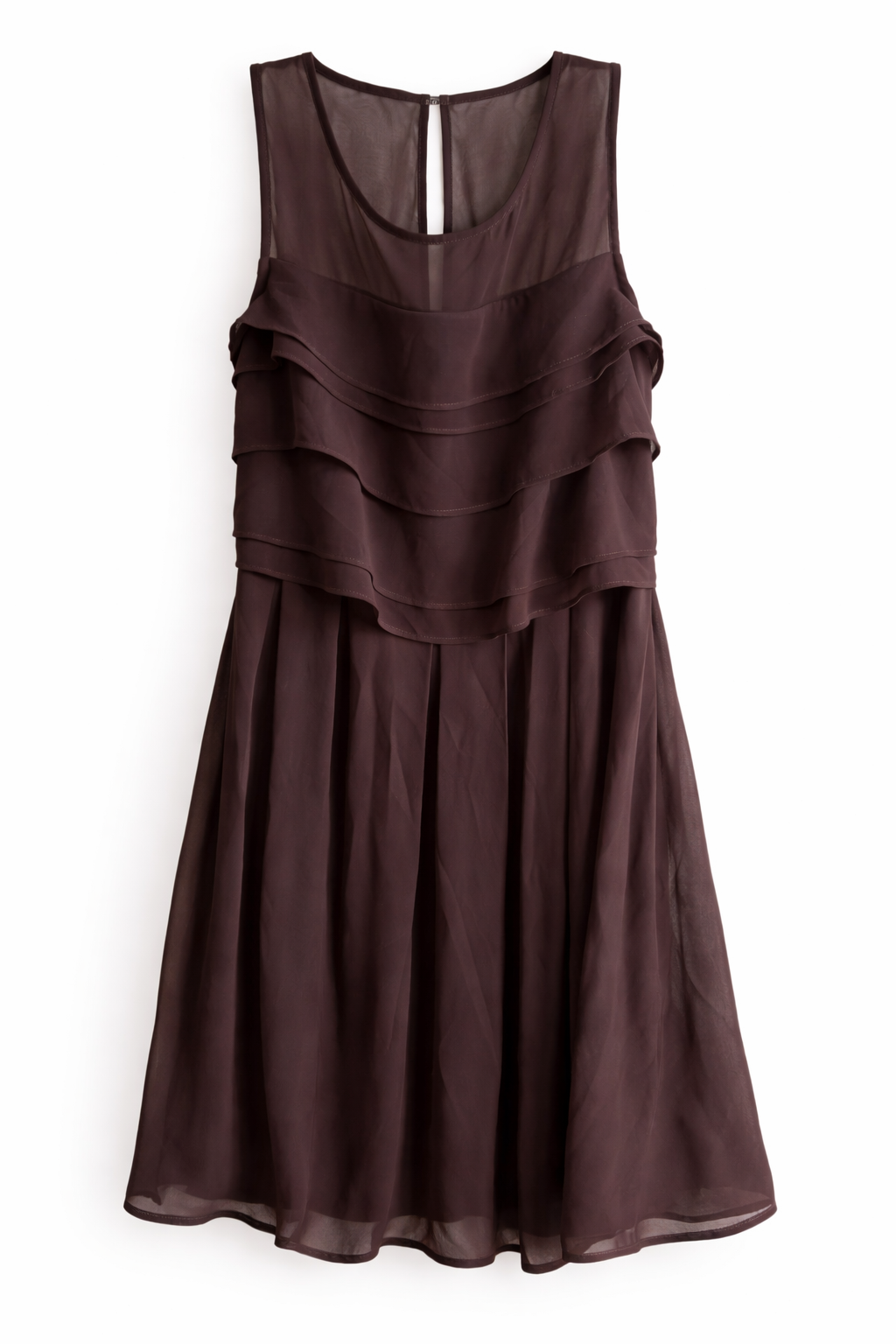 Vestido marrón elegante