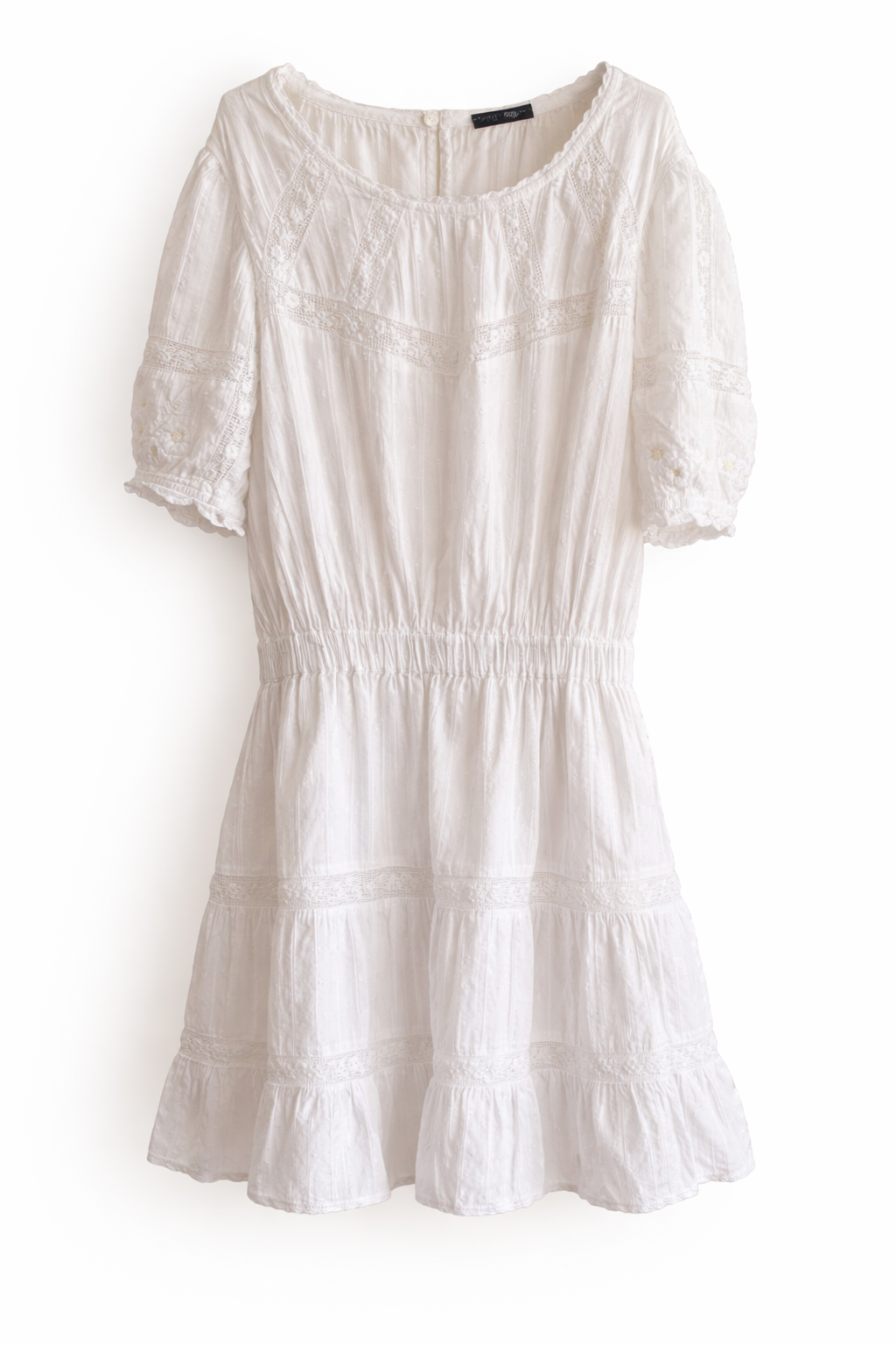 Vestido blanco con encaje