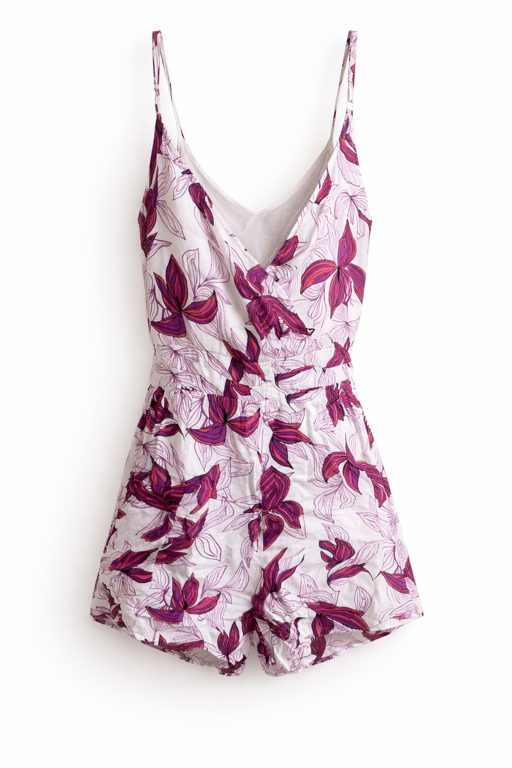 Enterito floral sin mangas