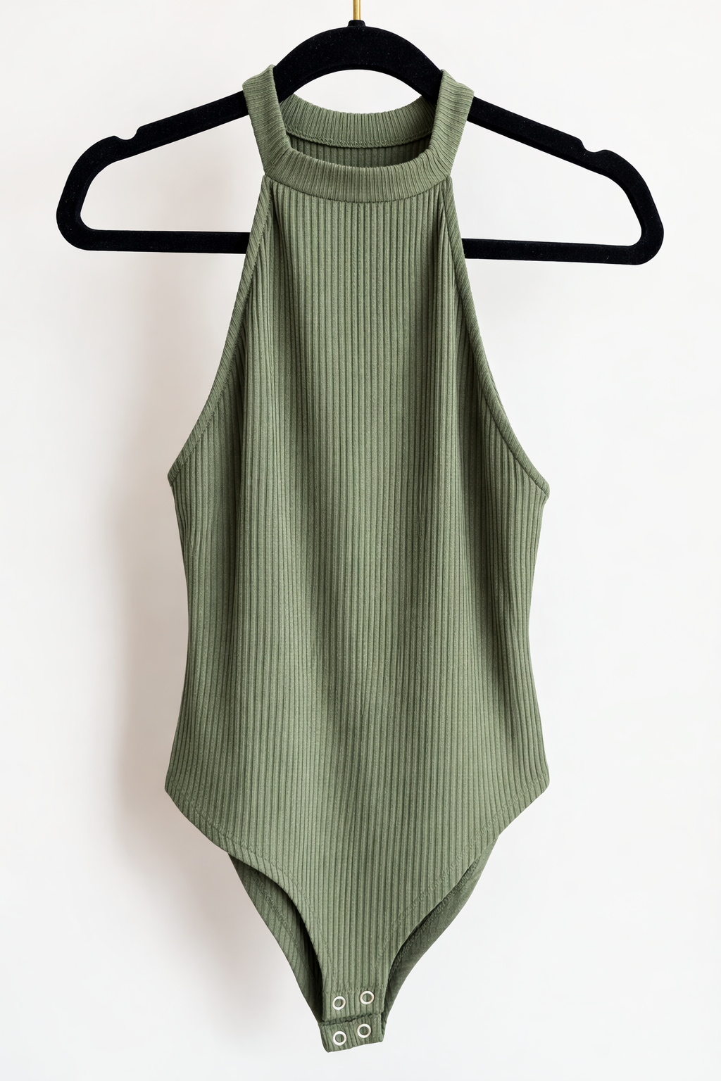 Body verde con cuello alto