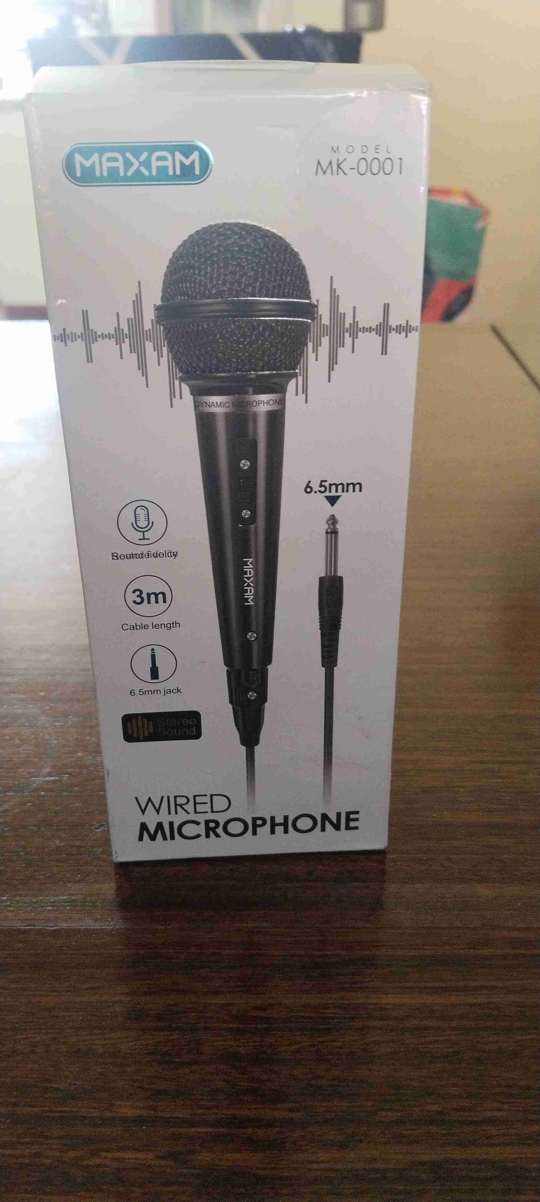 Micrófono alámbrico Maxam MK-0001