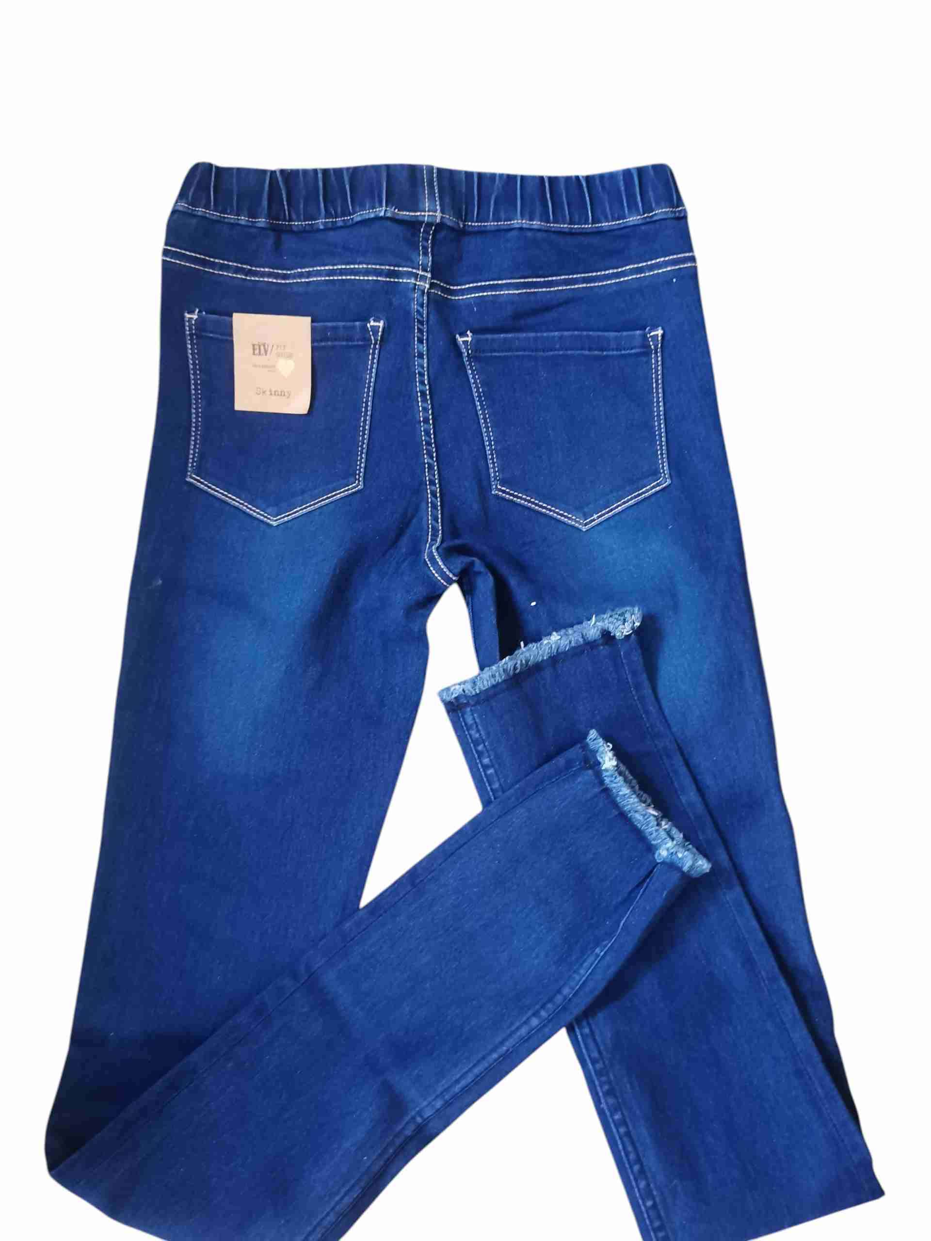 Jeans azul oscuro con etiqueta - miniatura 2