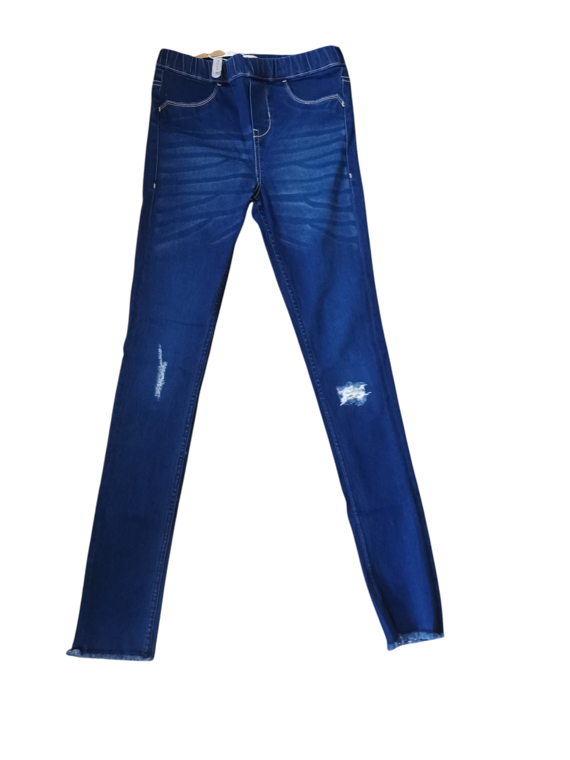 Jeans azul oscuro con etiqueta - miniatura 4