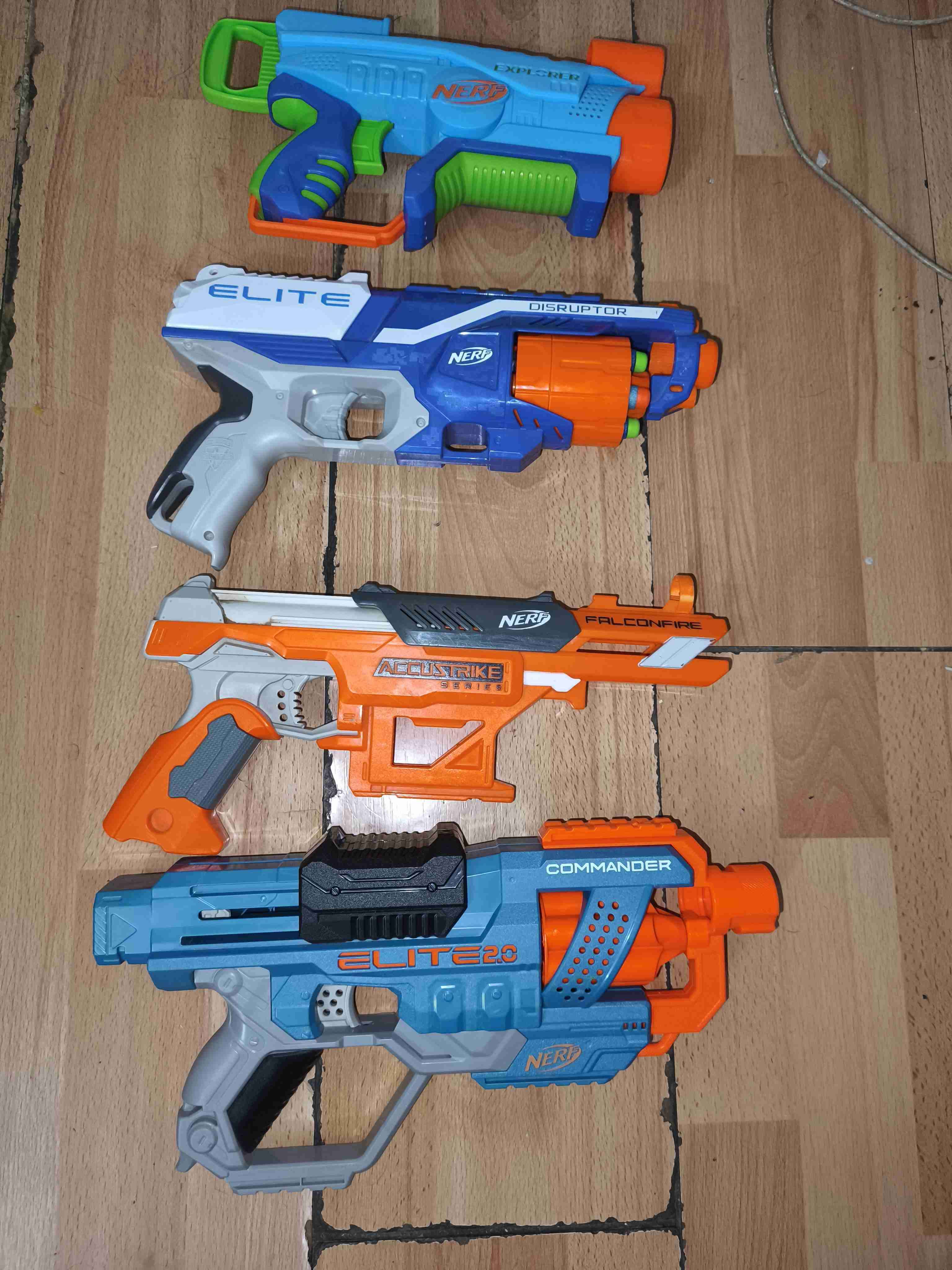Set de lanzadores Nerf variados
